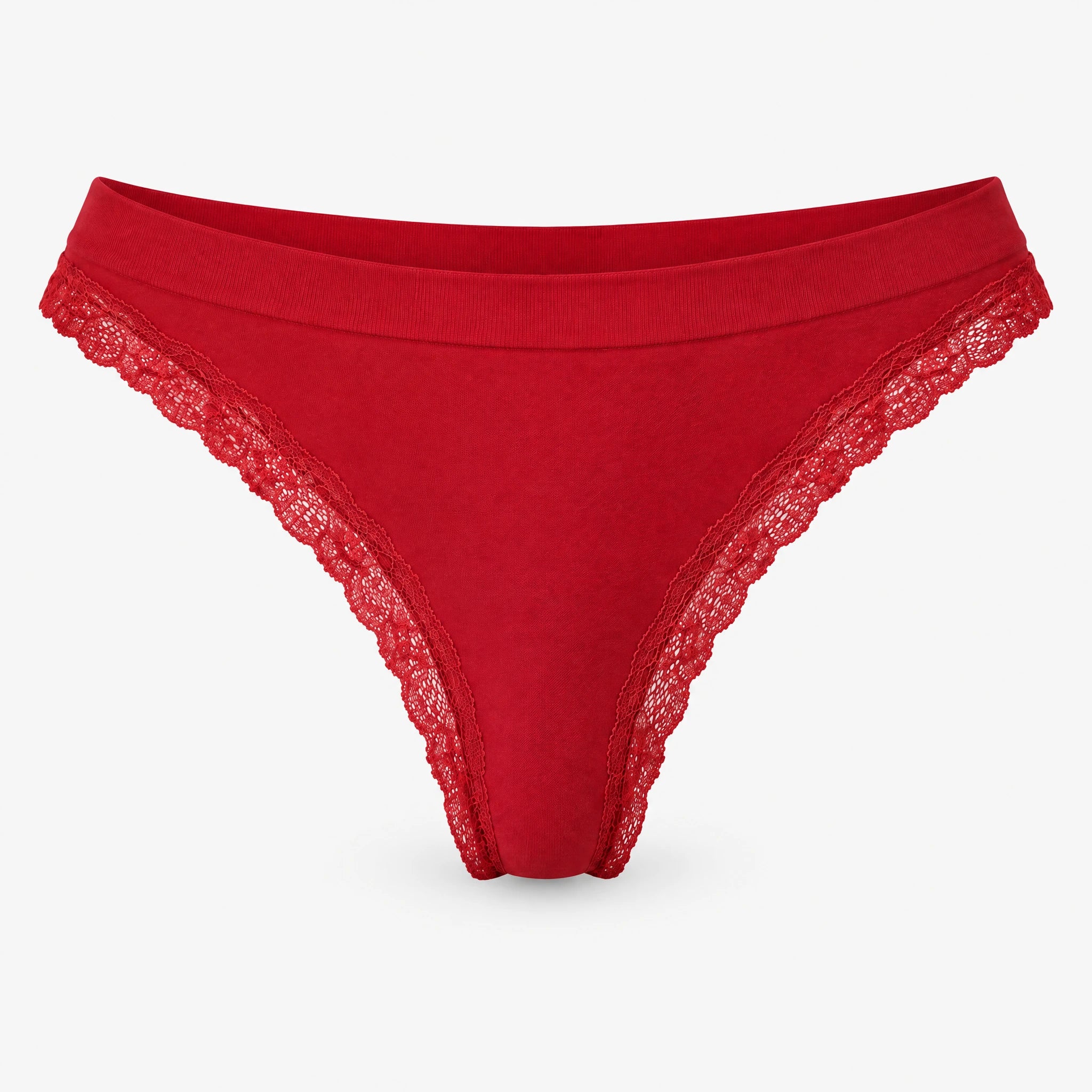 Seamless Strings mit Spitze | Classic Red