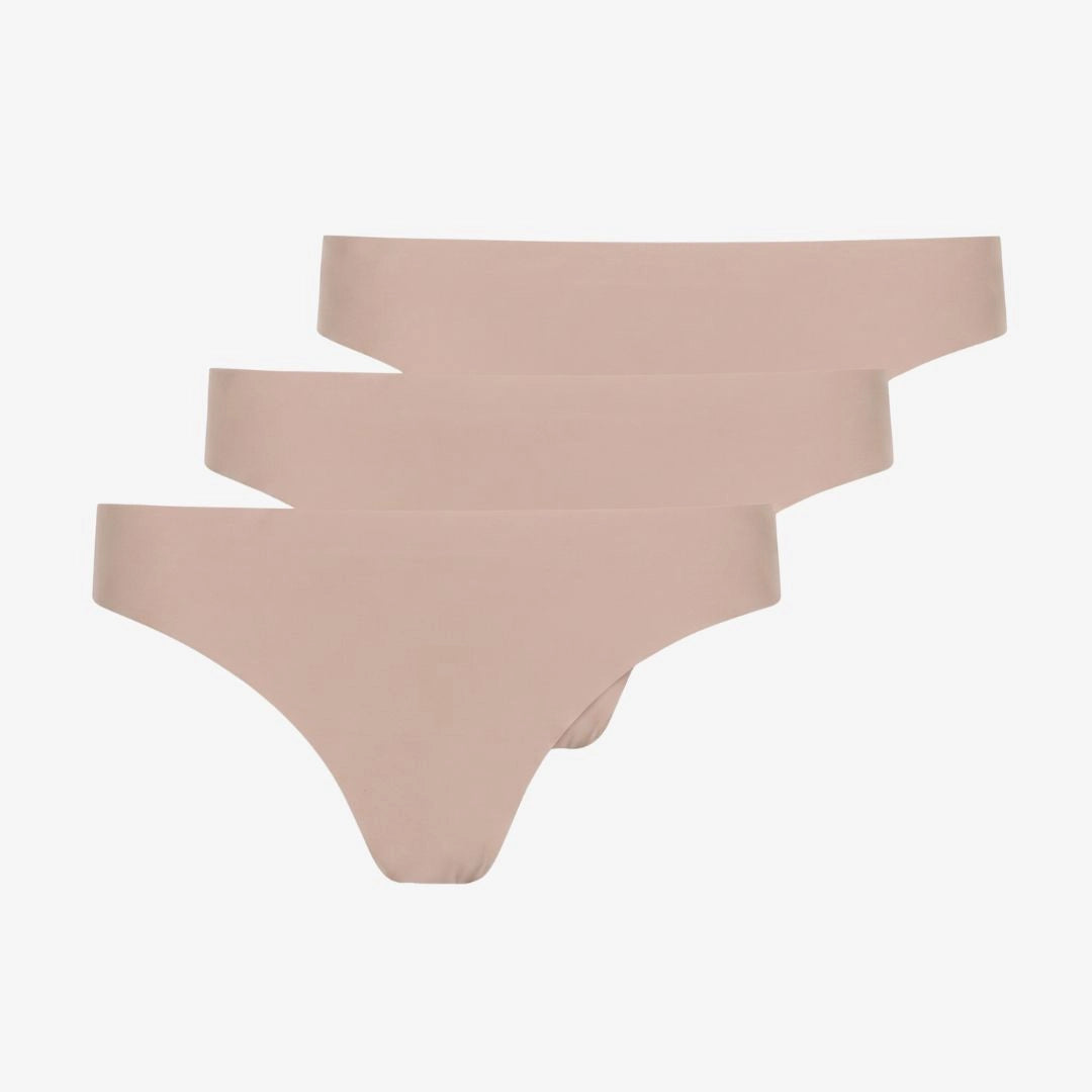Microfiber Seamless Tanga | Beige – 10