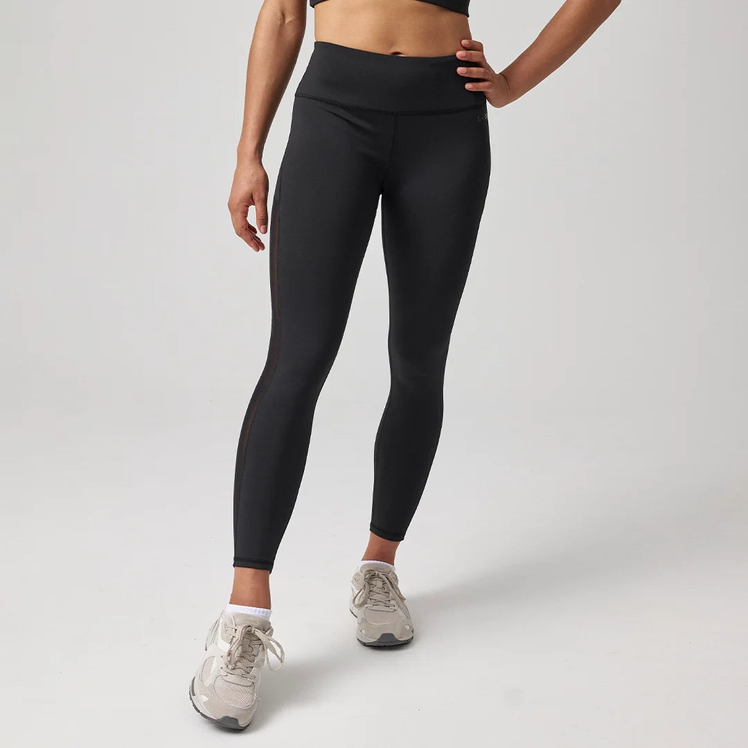 High Waist Leggings Mesh | Schwarz – 5