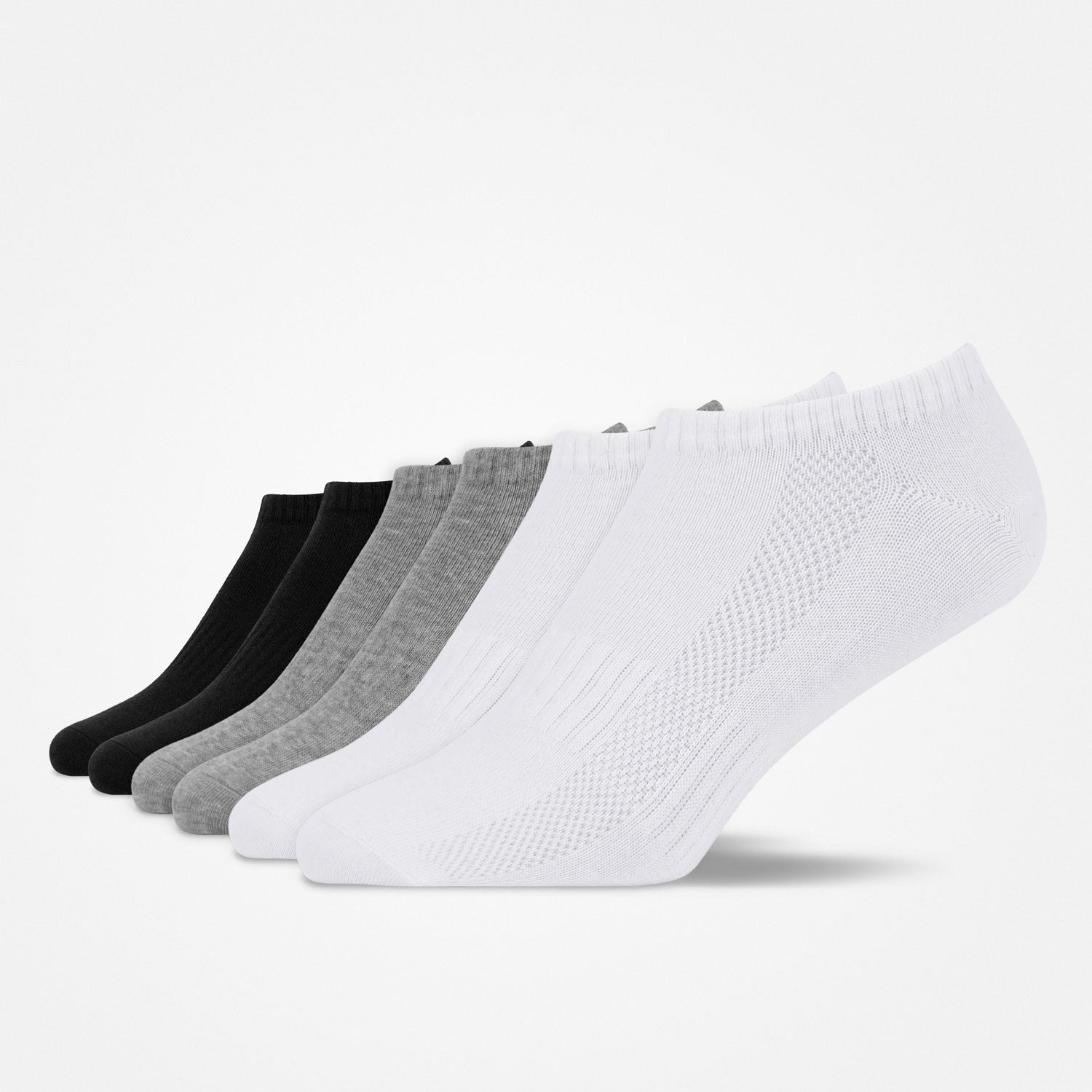 Sneaker Socken | Mix (Schwarz/Weiß/Grau) – 9