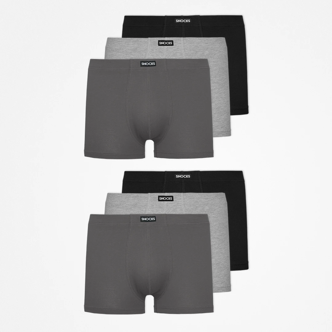 Retro Boxershorts | Mix (Schwarz/Grau/Hellgrau) – 13