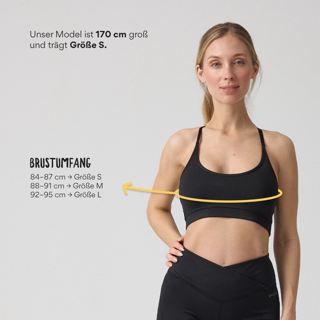Sport-BH X Back | Schwarz – 11