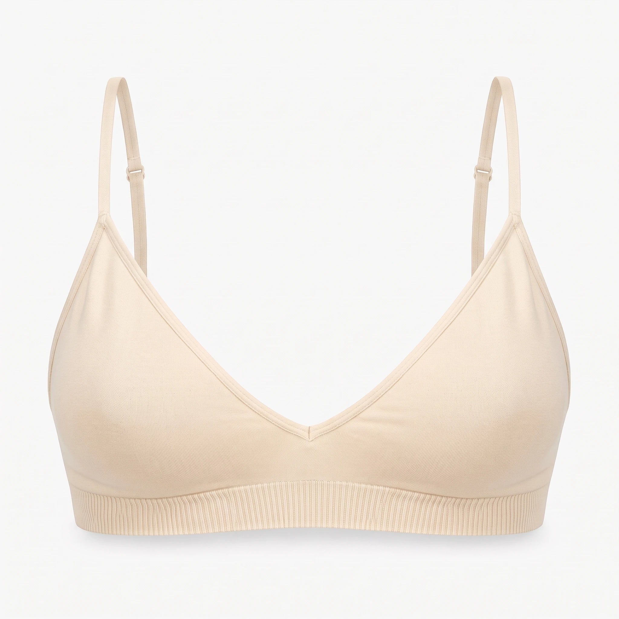 Seamless Triangel Bralette | Beige