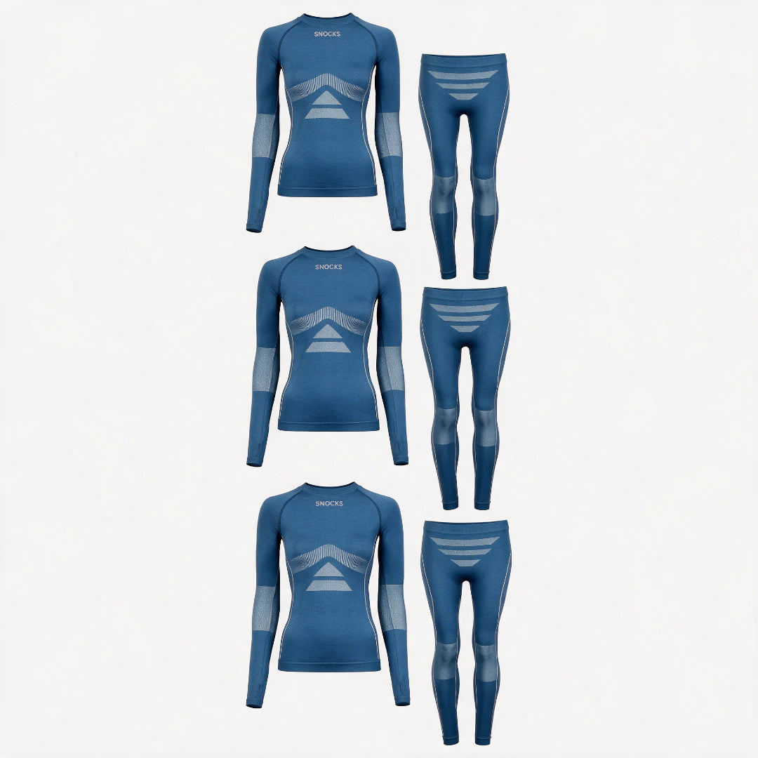 Thermounterwäsche Damen | Blaugrau – 12