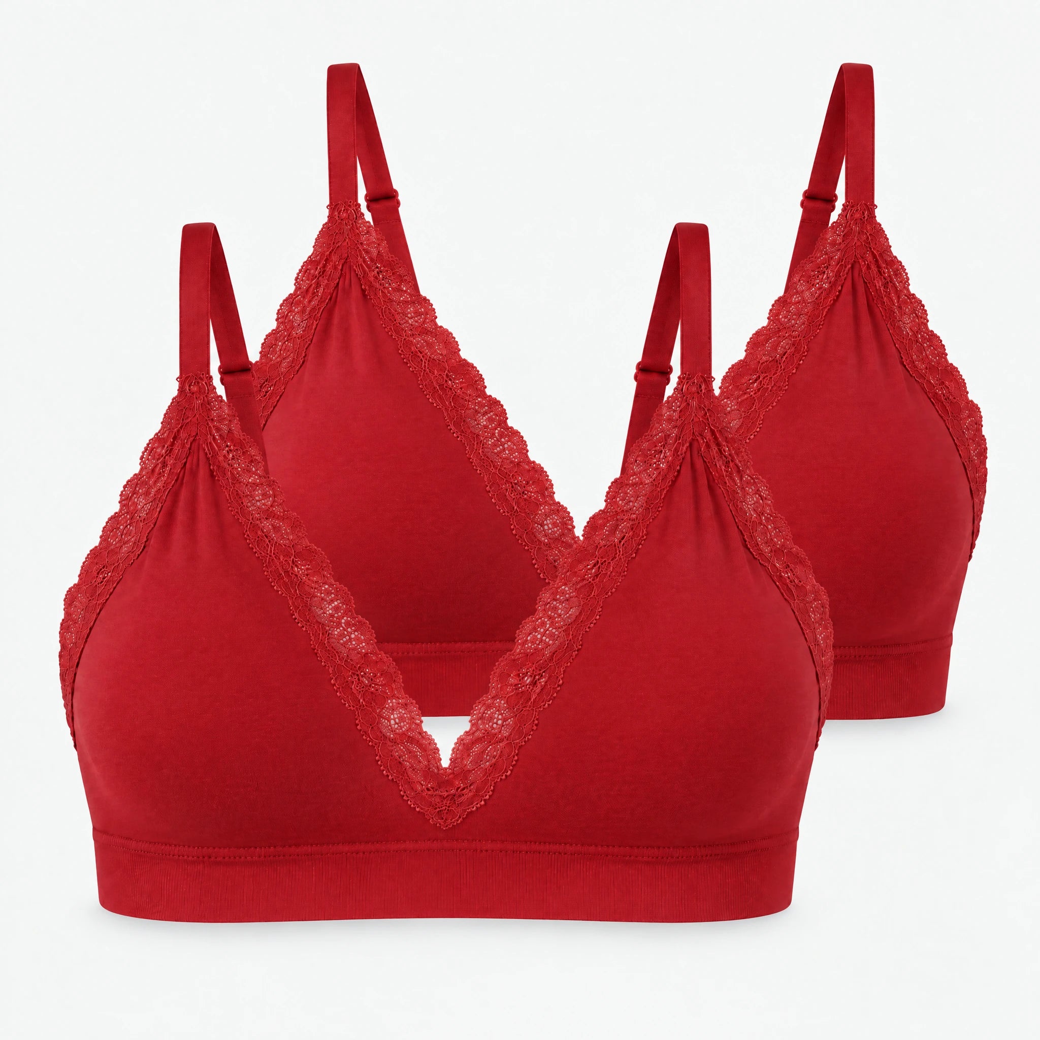 Seamless Spitzen Bralette | Classic Red – 13