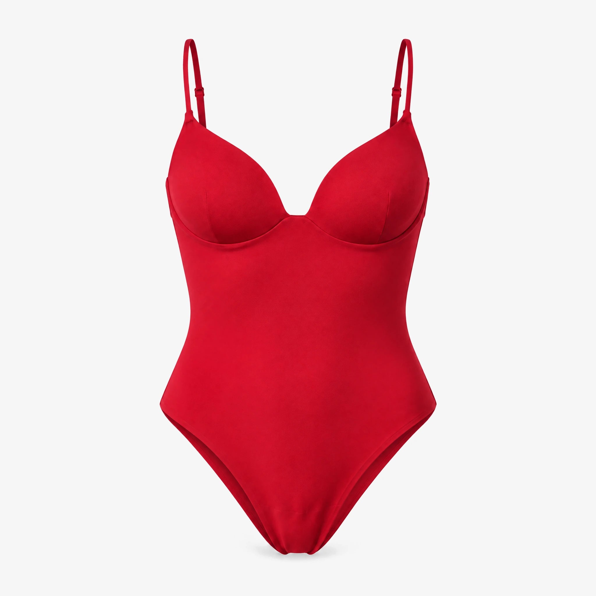 Microfiber Body mit integriertem BH | Classic Red