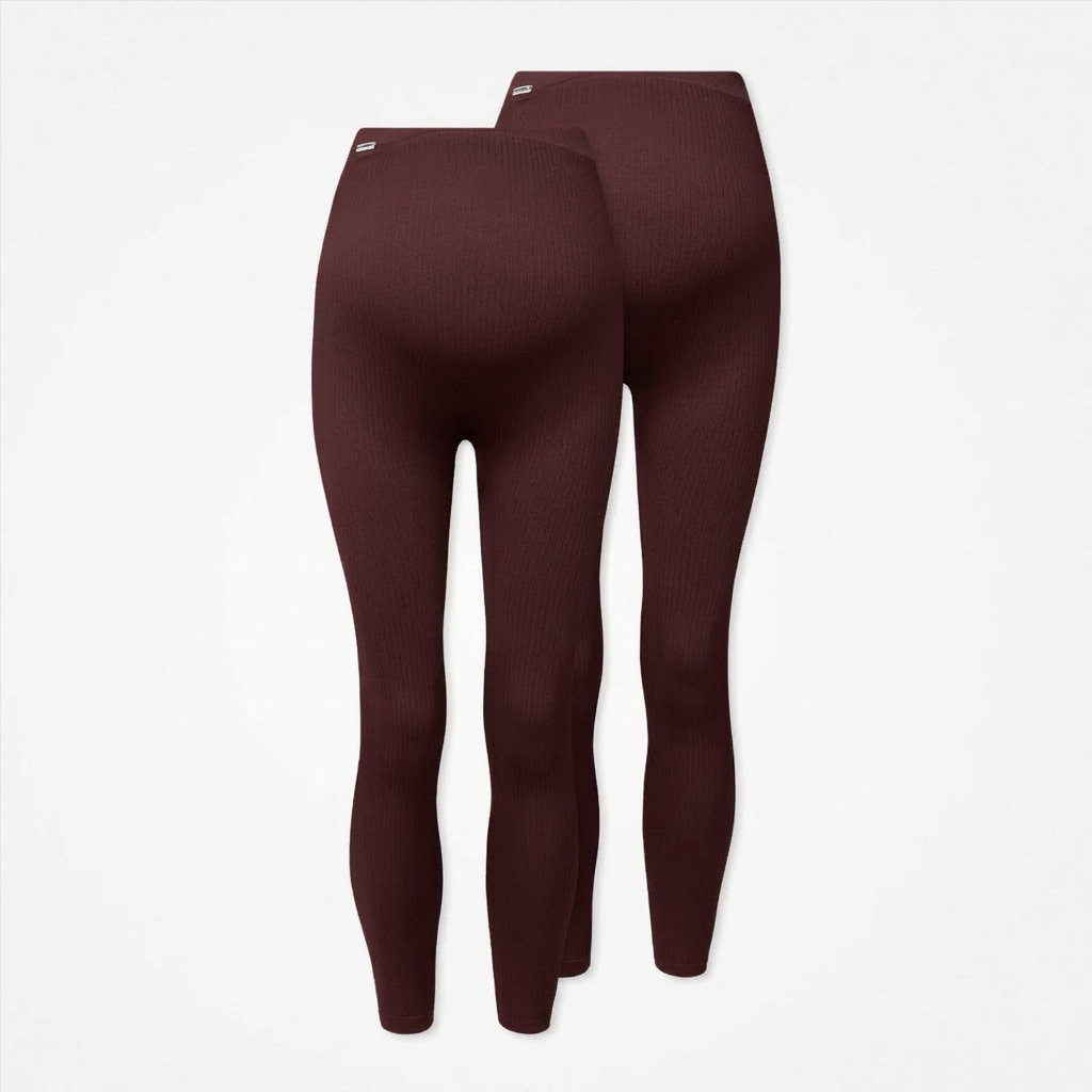 Umstandsleggings Seamless | Dunkelrot – 10