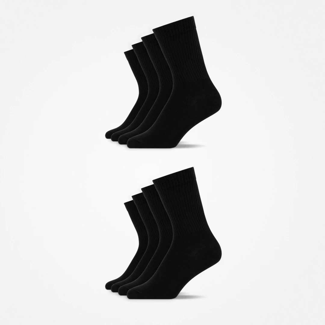 Kinder Tennissocken | Schwarz – 8