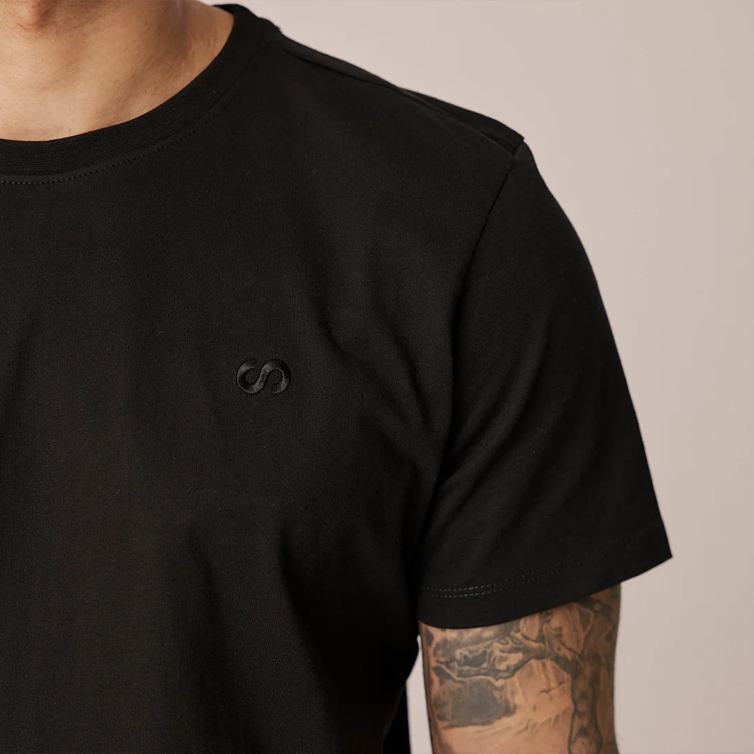 Basic T-Shirt Herren | Schwarz – 5