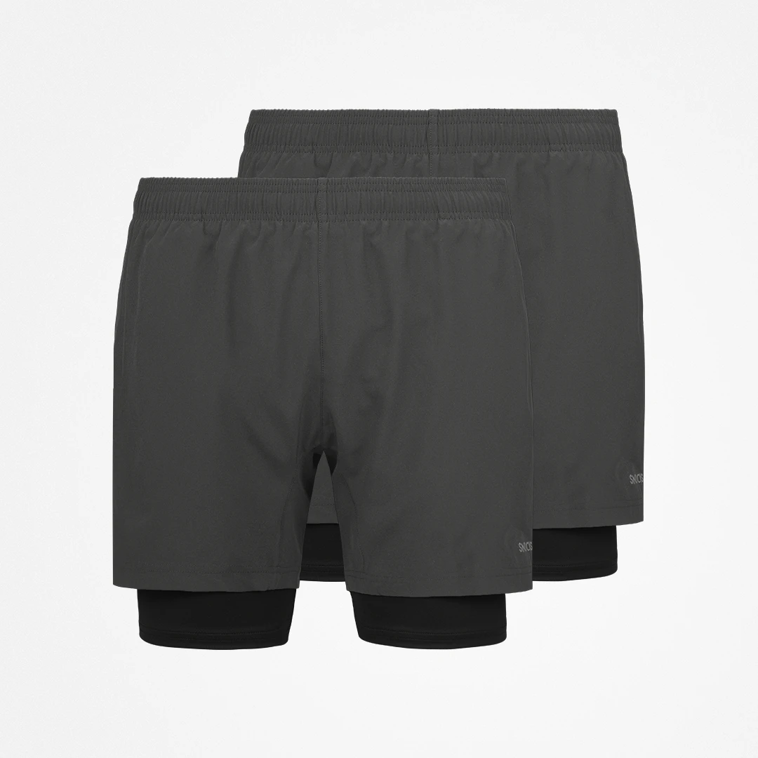 2 in 1 Shorts Herren | Dunkelgrau – 11