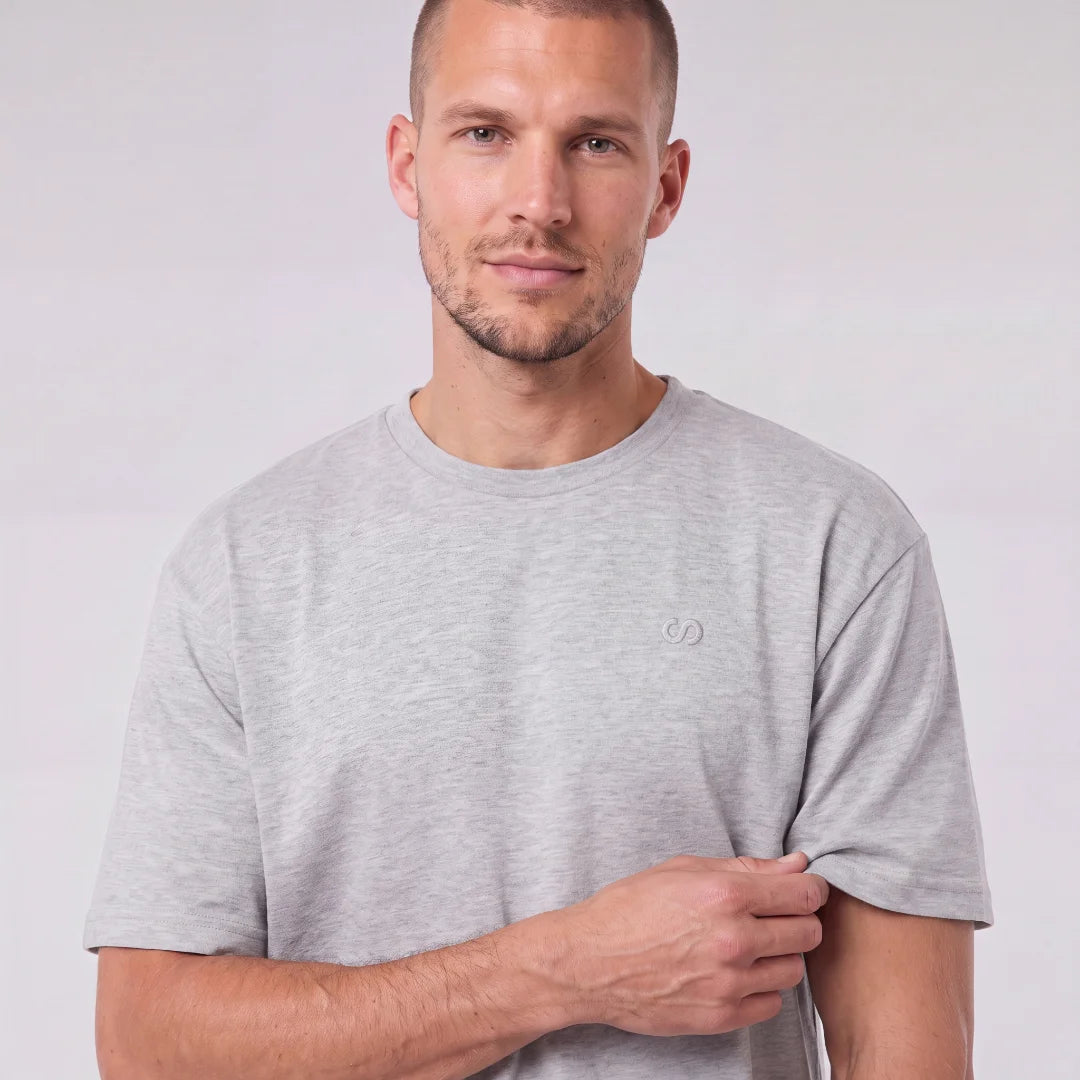 Schlafanzug Set Herren kurz | Mix (Schwarz/Hellgrau Meliert) – 7
