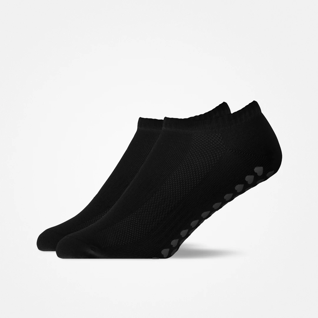 Pilates Socken knöchellang | Schwarz – 7