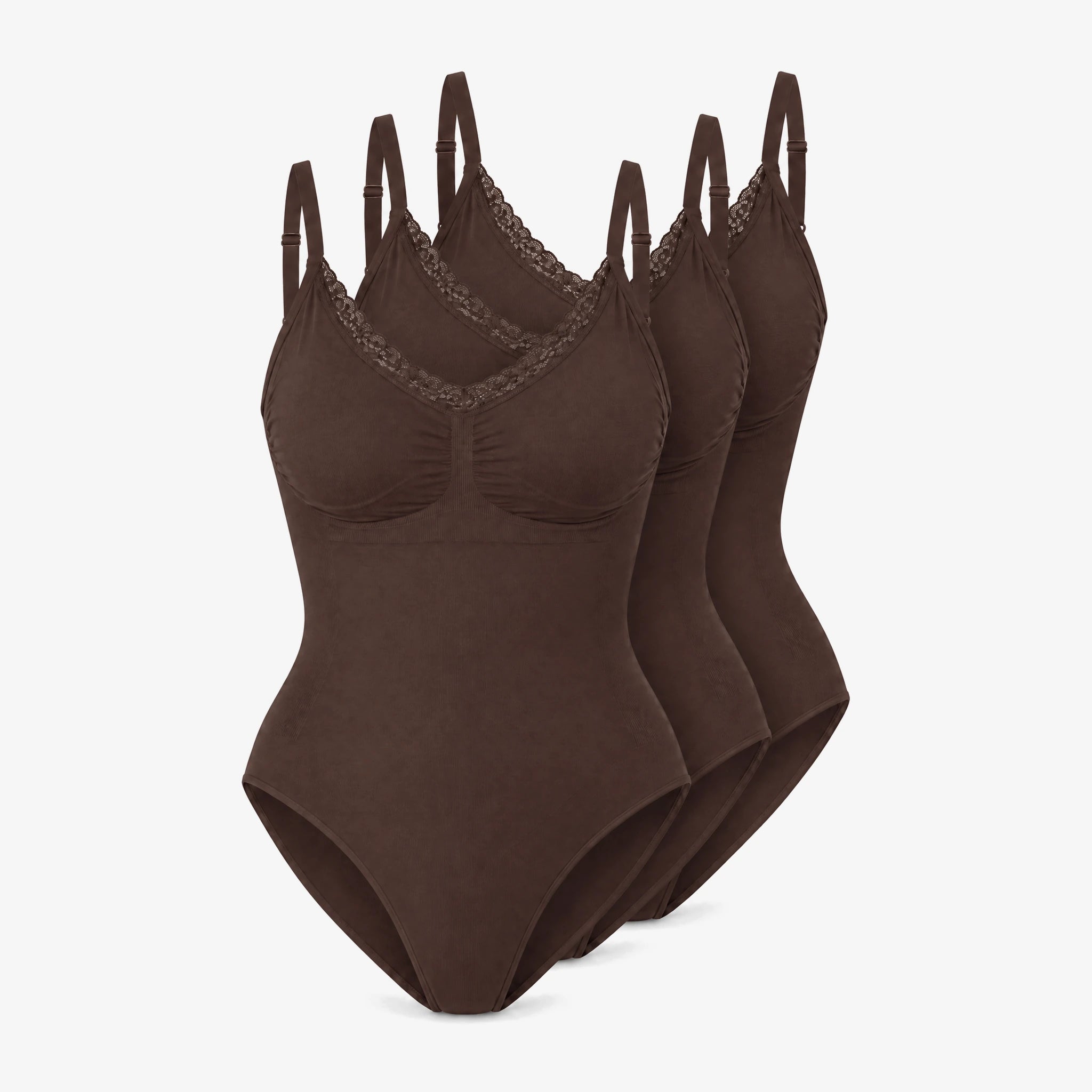 Shaping Body mit Spitze | Coffee Bean – 13
