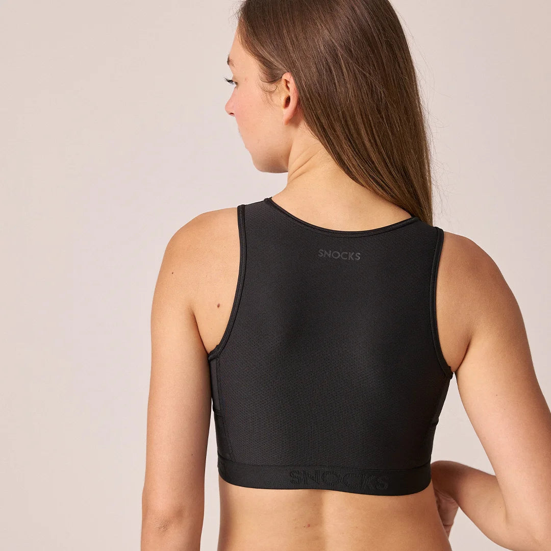 Sport-BH mit Logo | Schwarz – 8