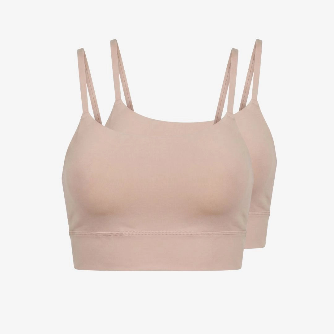 Microfiber Seamless Bralette | Beige – 12