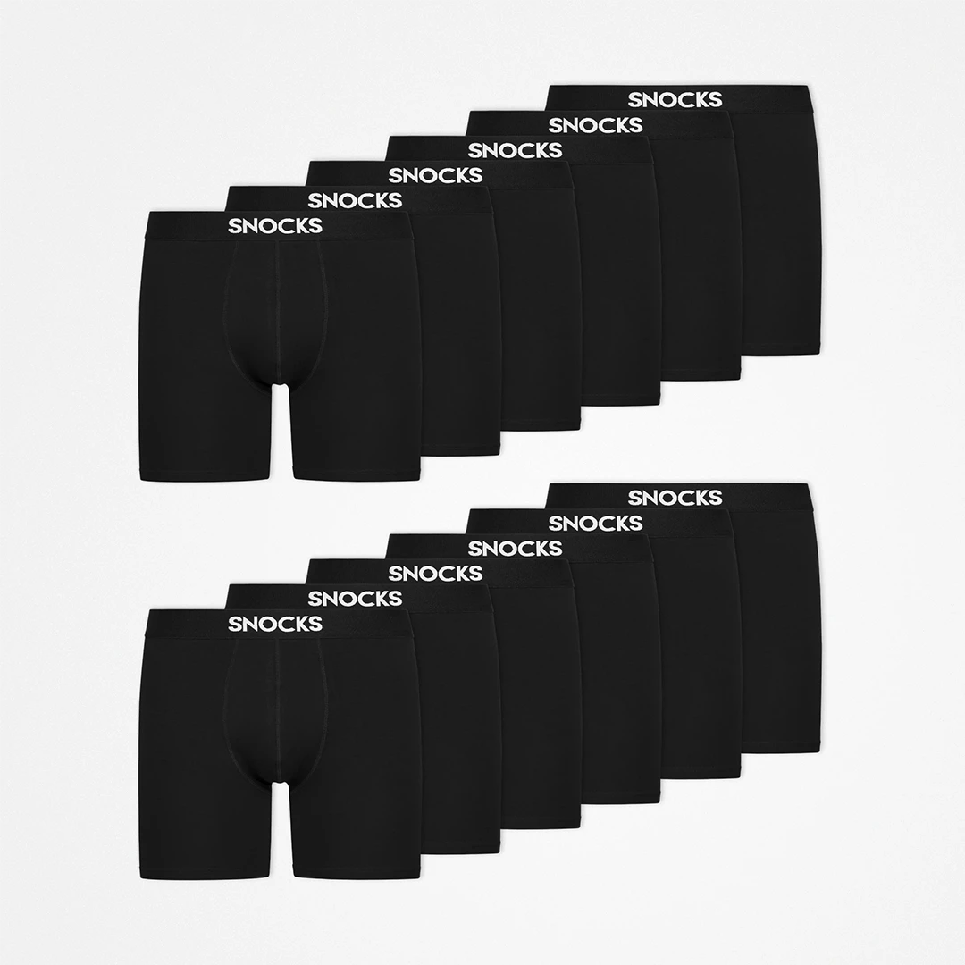 Lange Boxershorts | Schwarz – 13