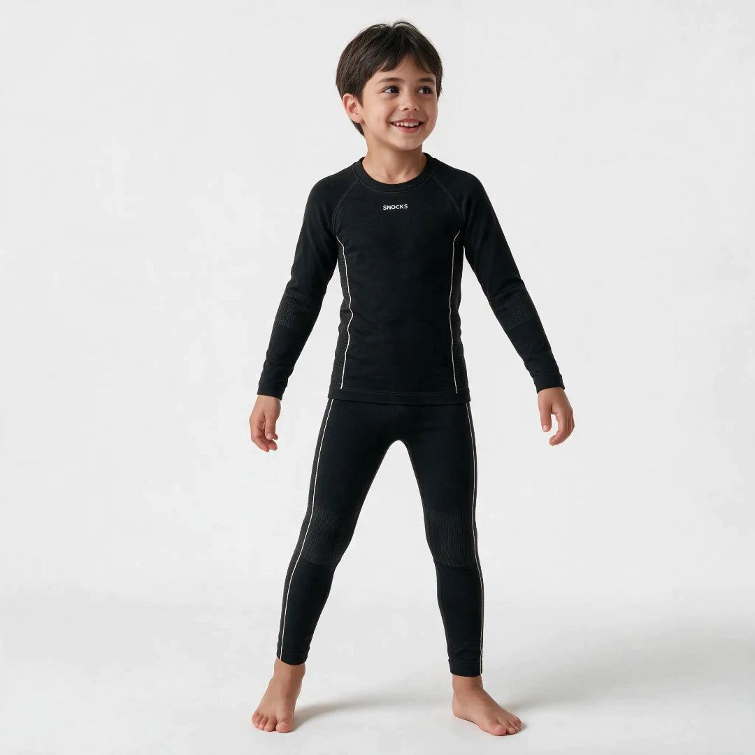 Thermounterwäschen Set Kinder | Schwarz – 2