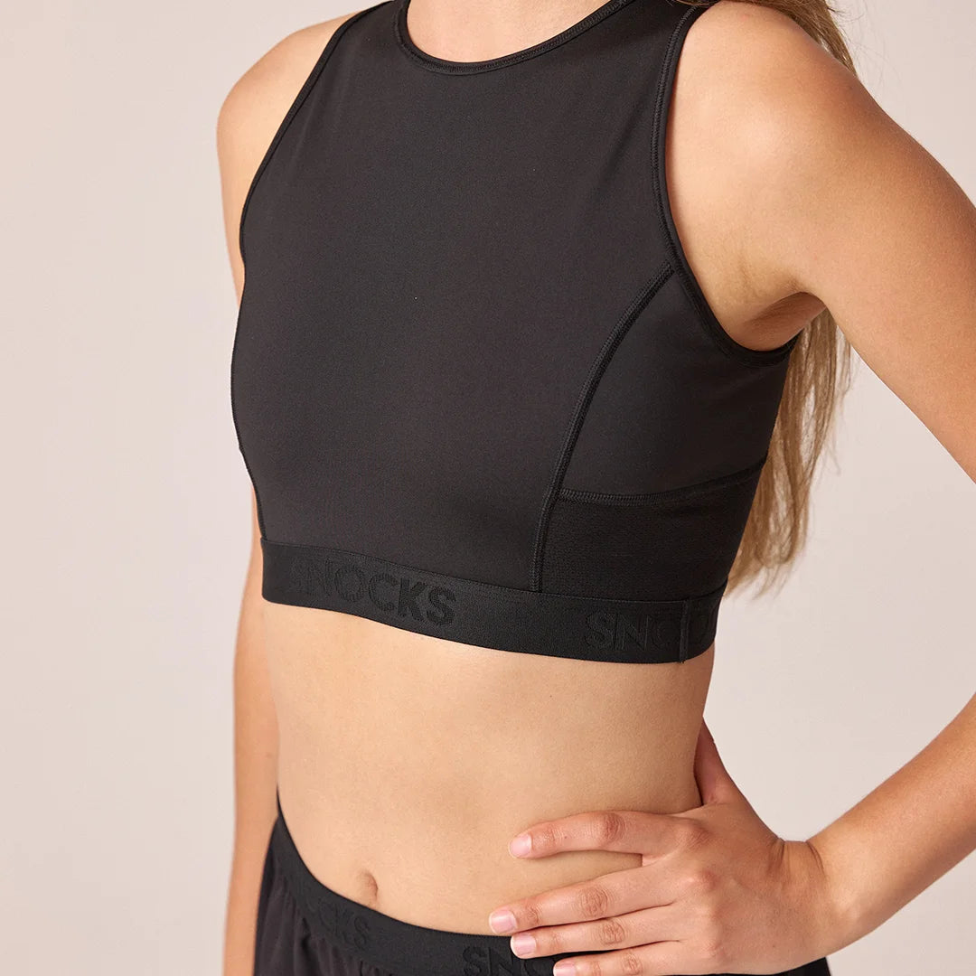Sport-BH mit Logo | Schwarz – 6