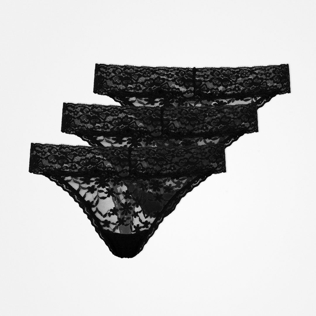 Tangas aus Spitze | Schwarz – 12
