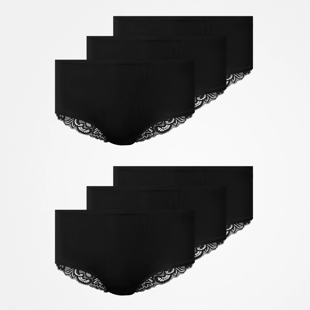 Seamless Hipster mit Spitze | Schwarz – 9