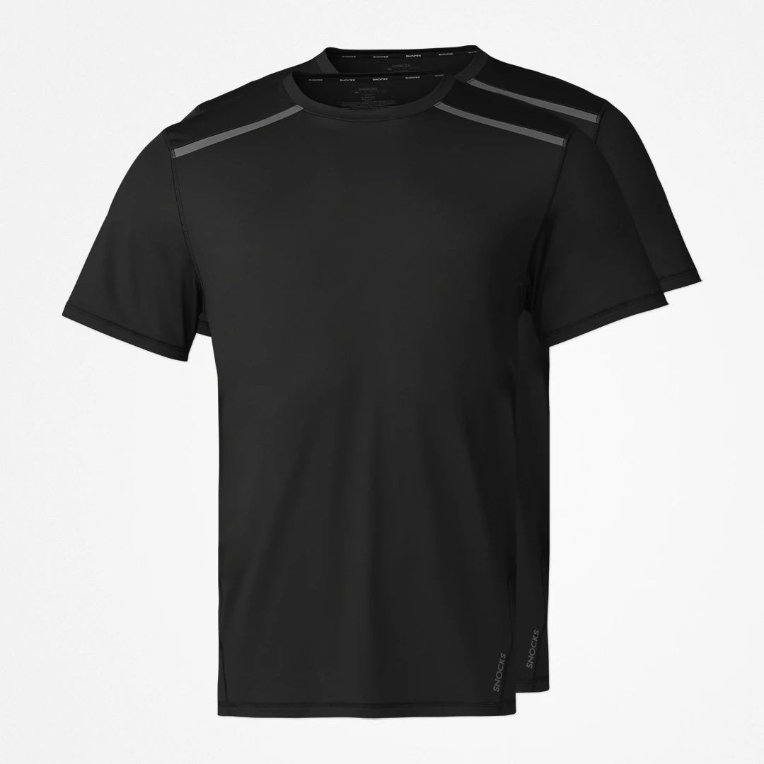 Trainingsshirt mit Reflexstreifen Herren | Schwarz – 11