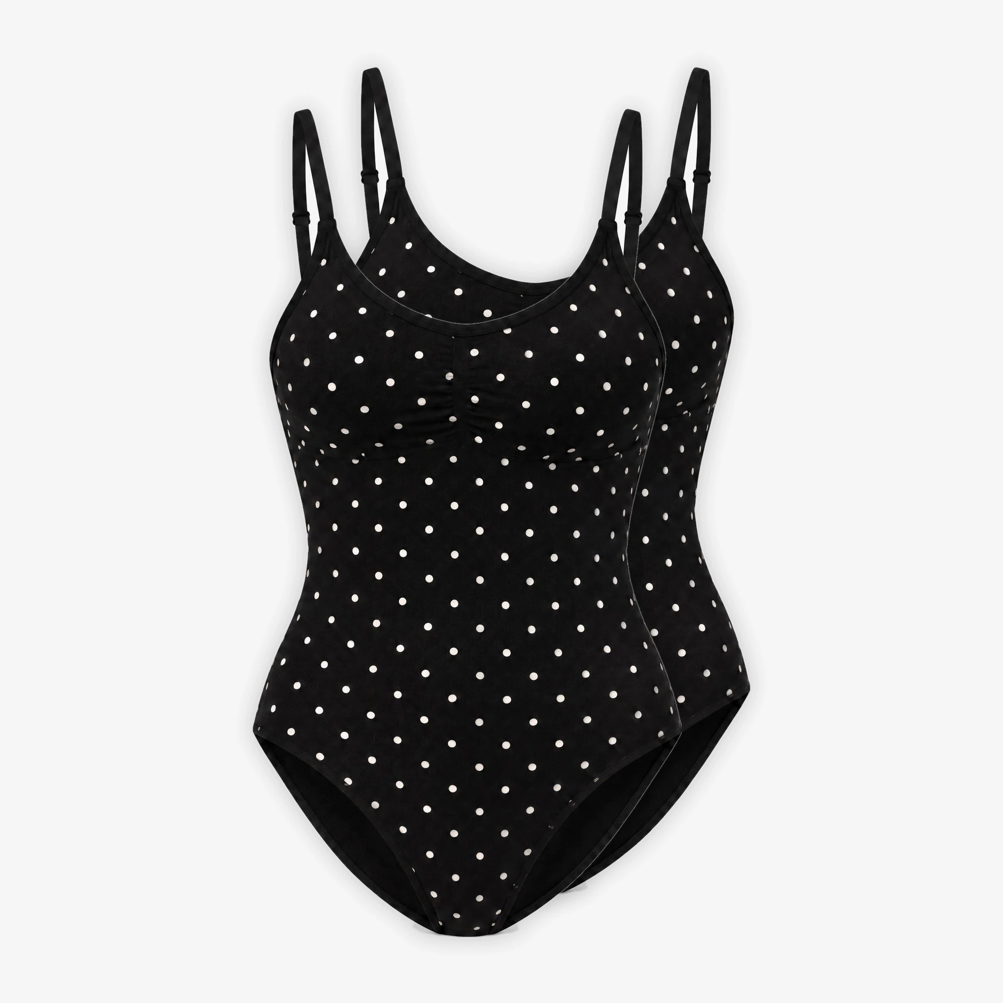 Shaping Body Slip Seamless | Schwarz mit weißen Punkten – 10