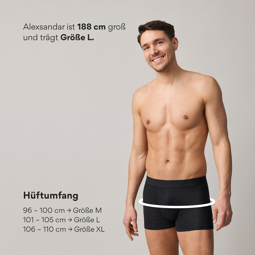 Boxershorts ohne Logo | Schwarz – 10