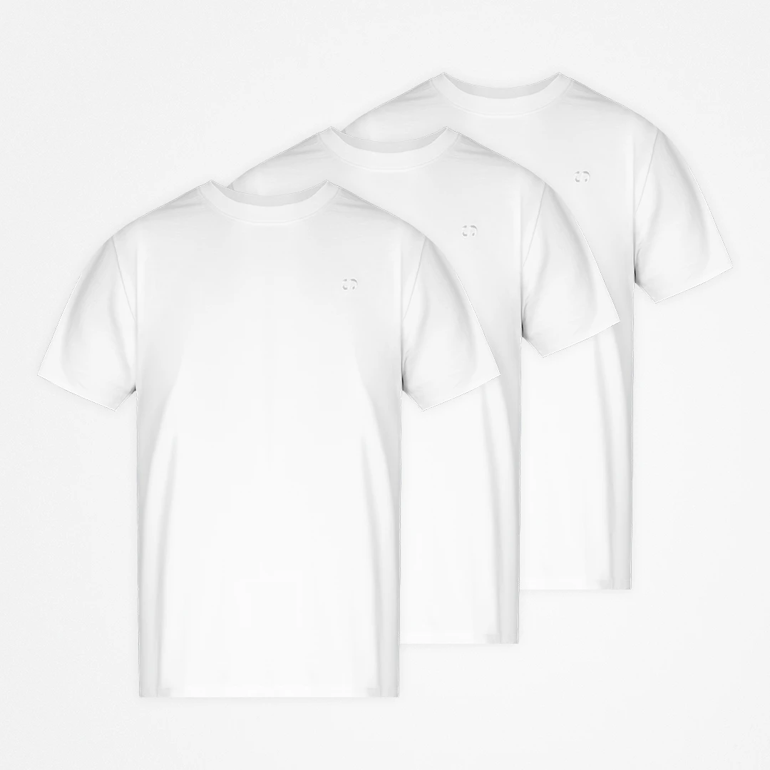 Basic T-Shirt Herren | Weiß – 10