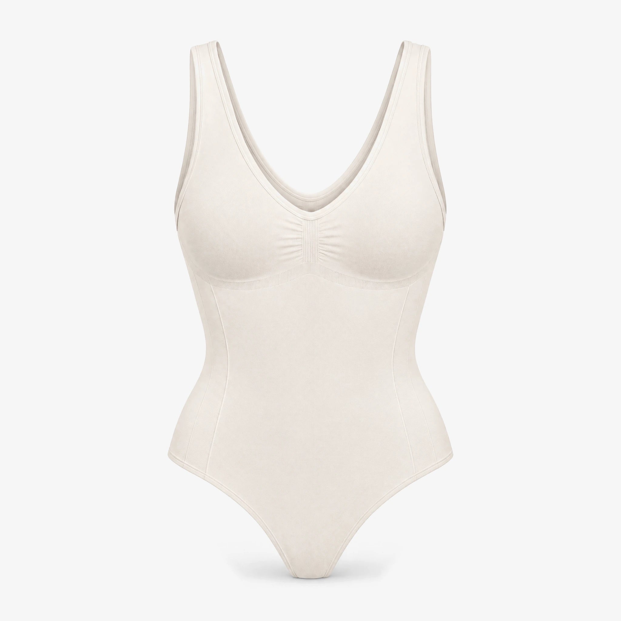 Stark formender Shaping Body mit Cups | Cremeweiß