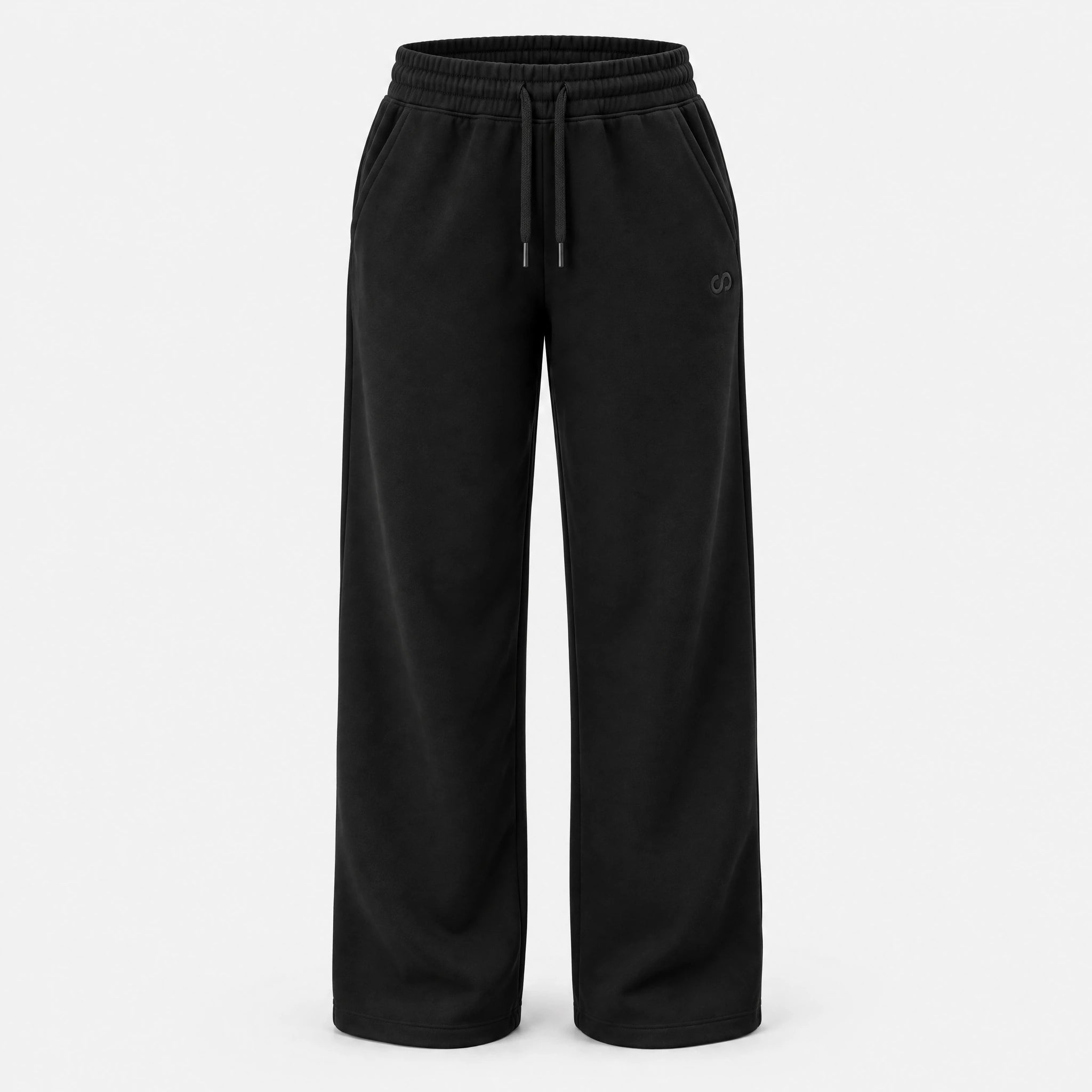Jogginghose mit weitem Bein Damen | Schwarz – 10