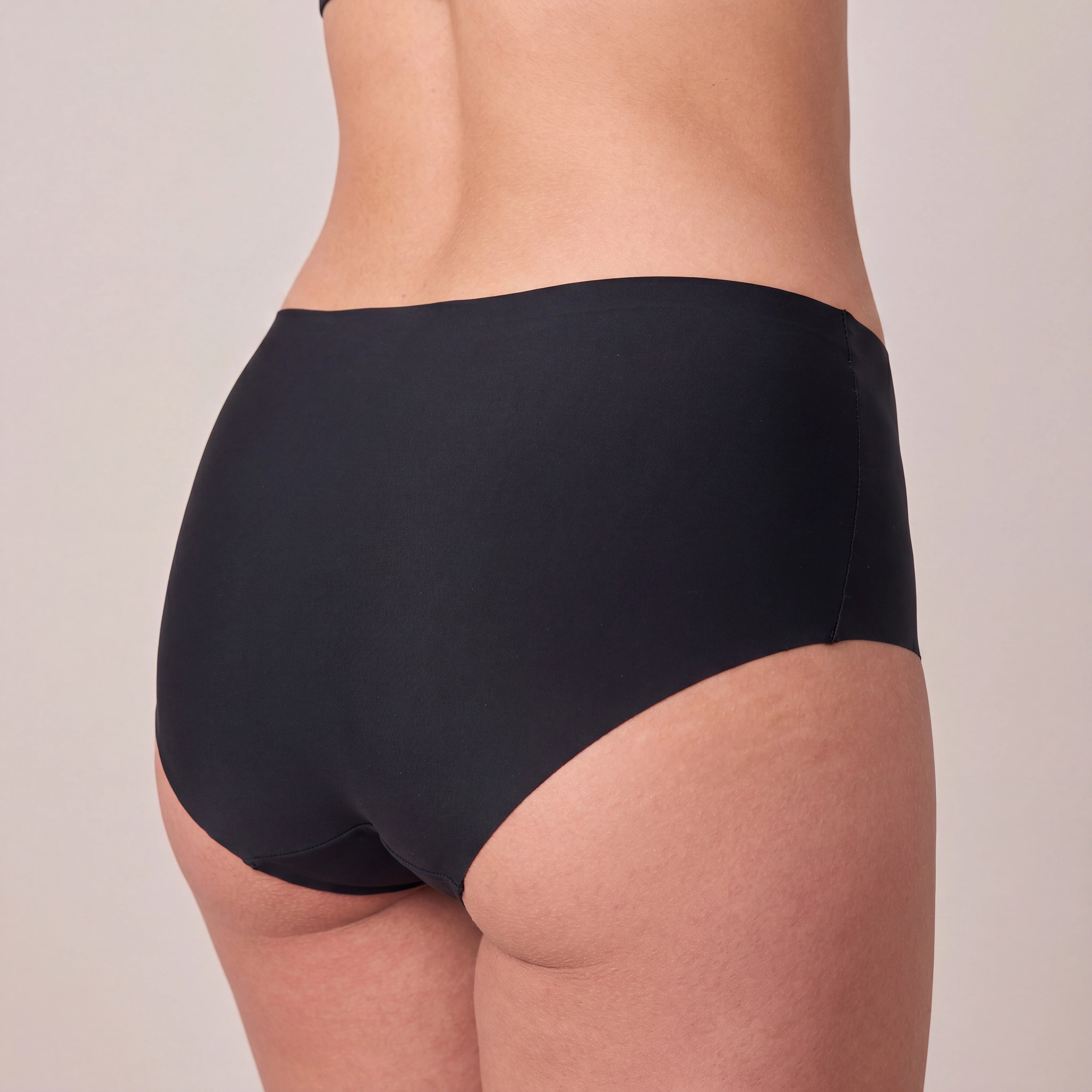 Microfiber High Waist Seamless Hipster | Schwarz – 3