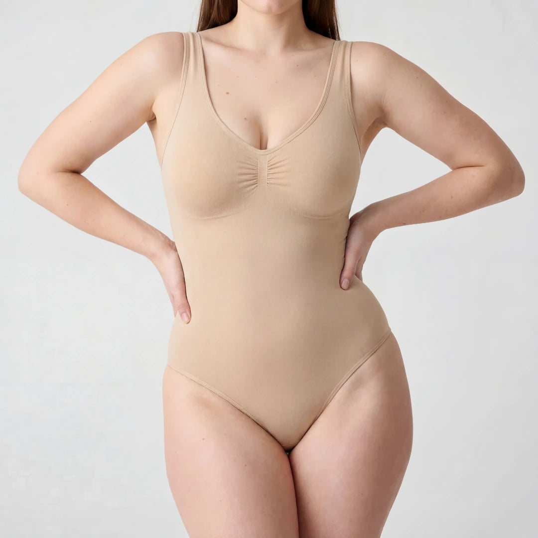 Shaping Body mit breiten Trägern | Beige – 2