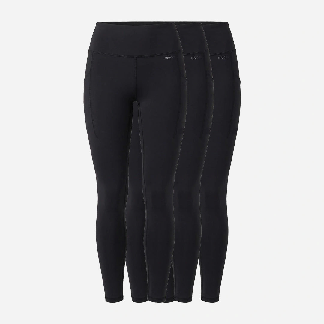 Premium High Waist Leggings mit Taschen | Schwarz – 12