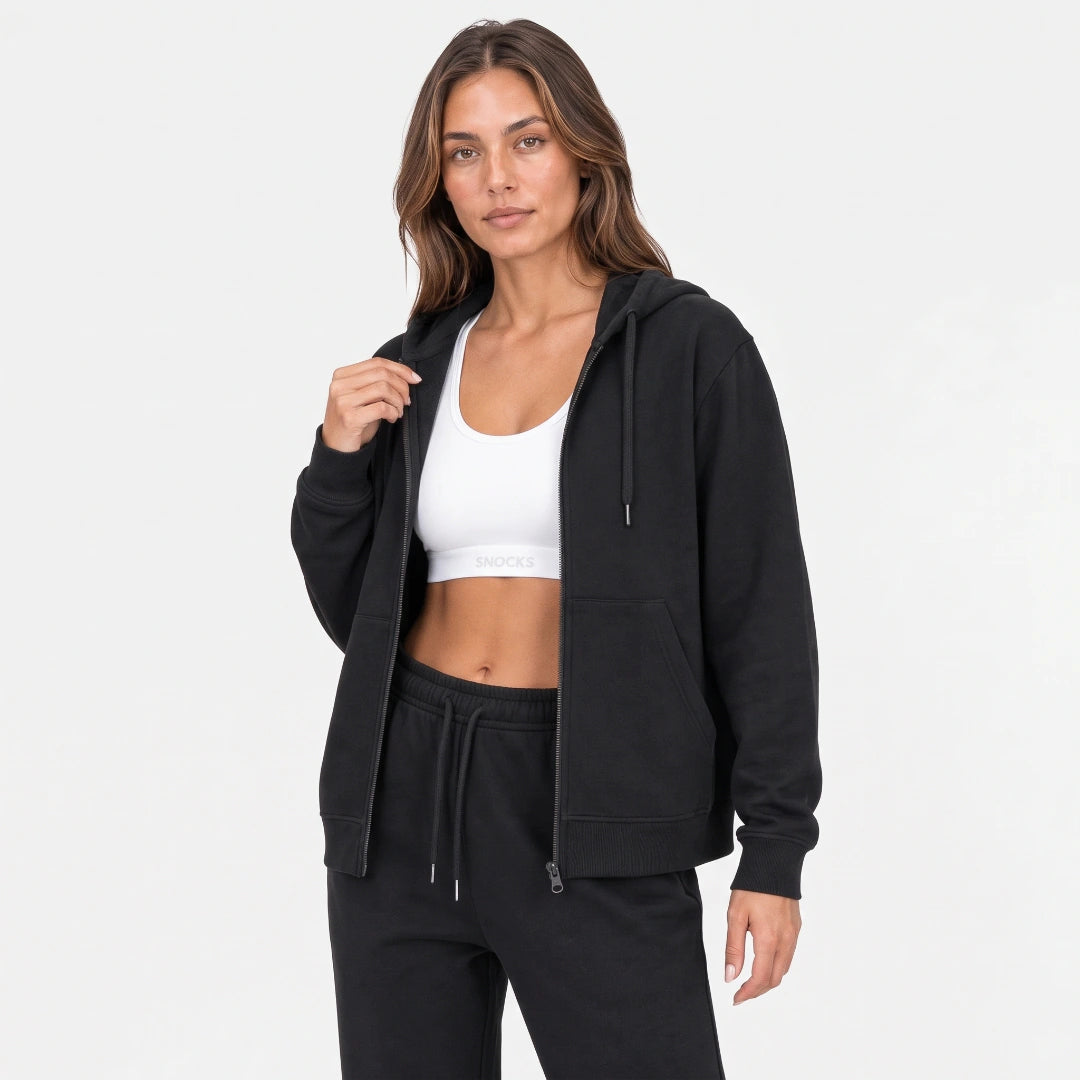 Sweatjacke Damen | Schwarz – 8