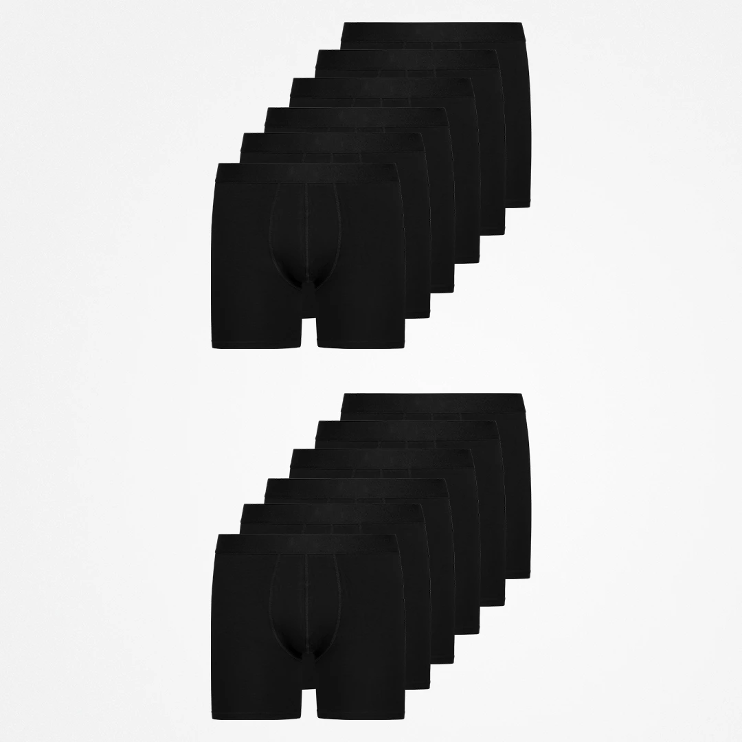 Lange Boxershorts ohne Logo | Schwarz – 11