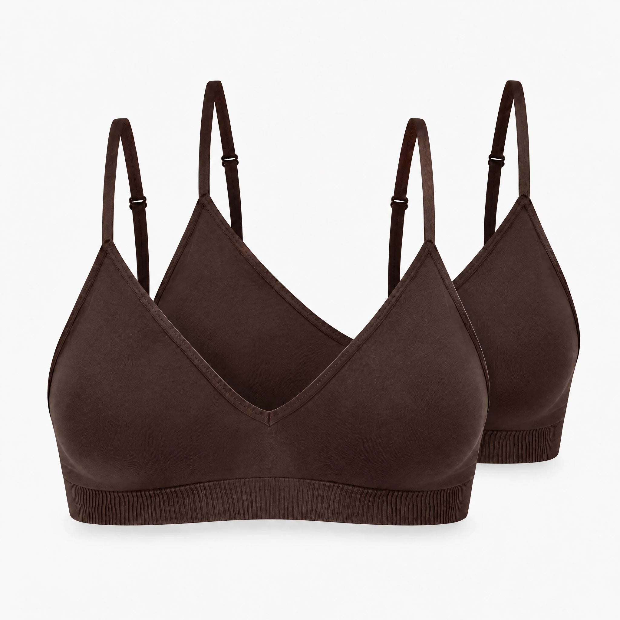 Seamless Triangel Bralette | Coffee Bean – 11