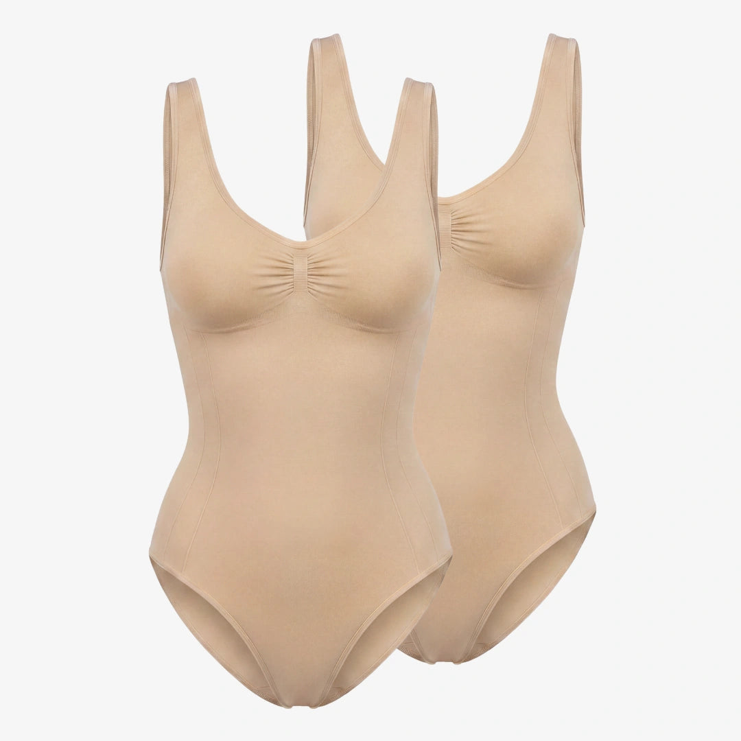 Shaping Body mit breiten Trägern | Beige – 10