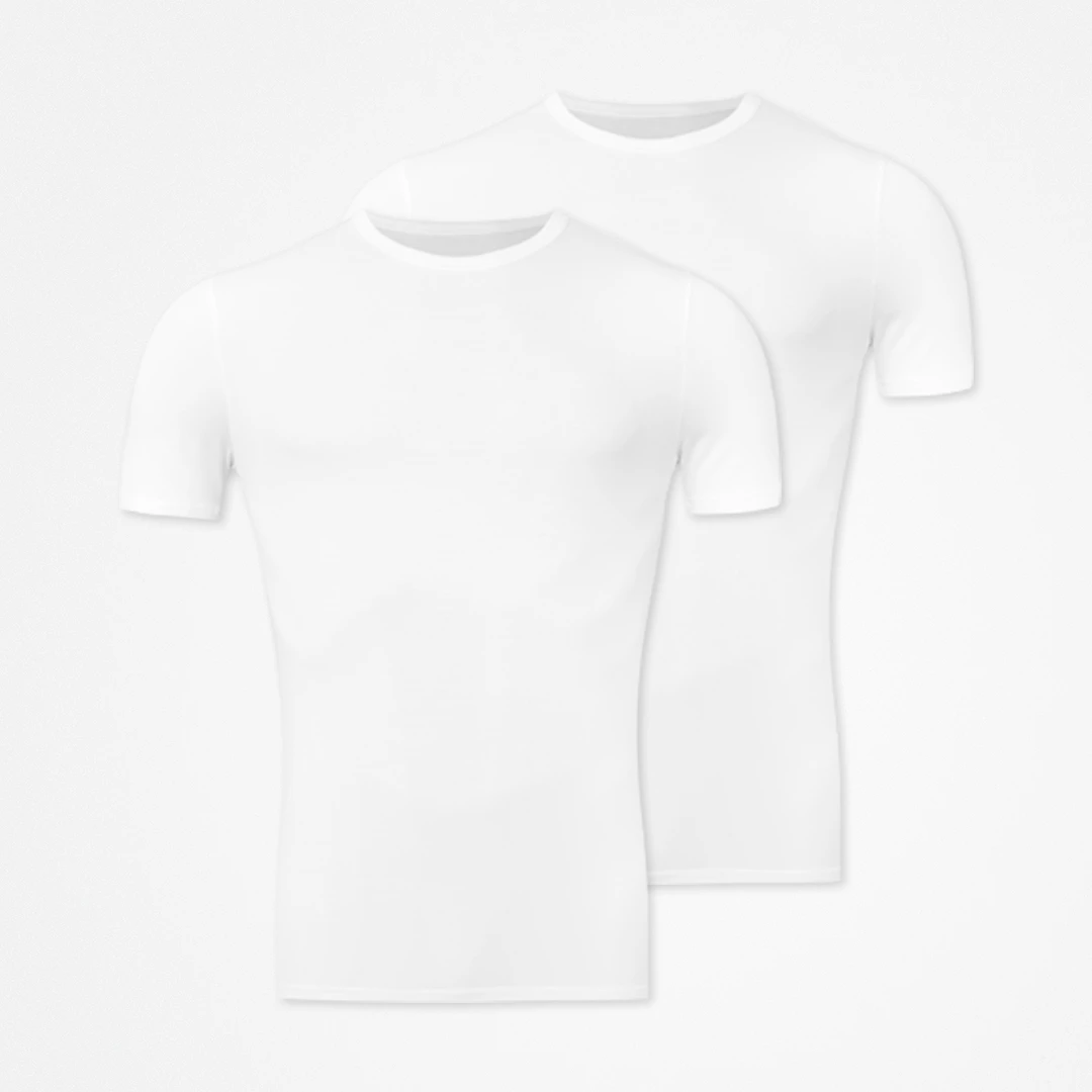 Premium Unterhemd Rundhals Herren | Weiß – 8