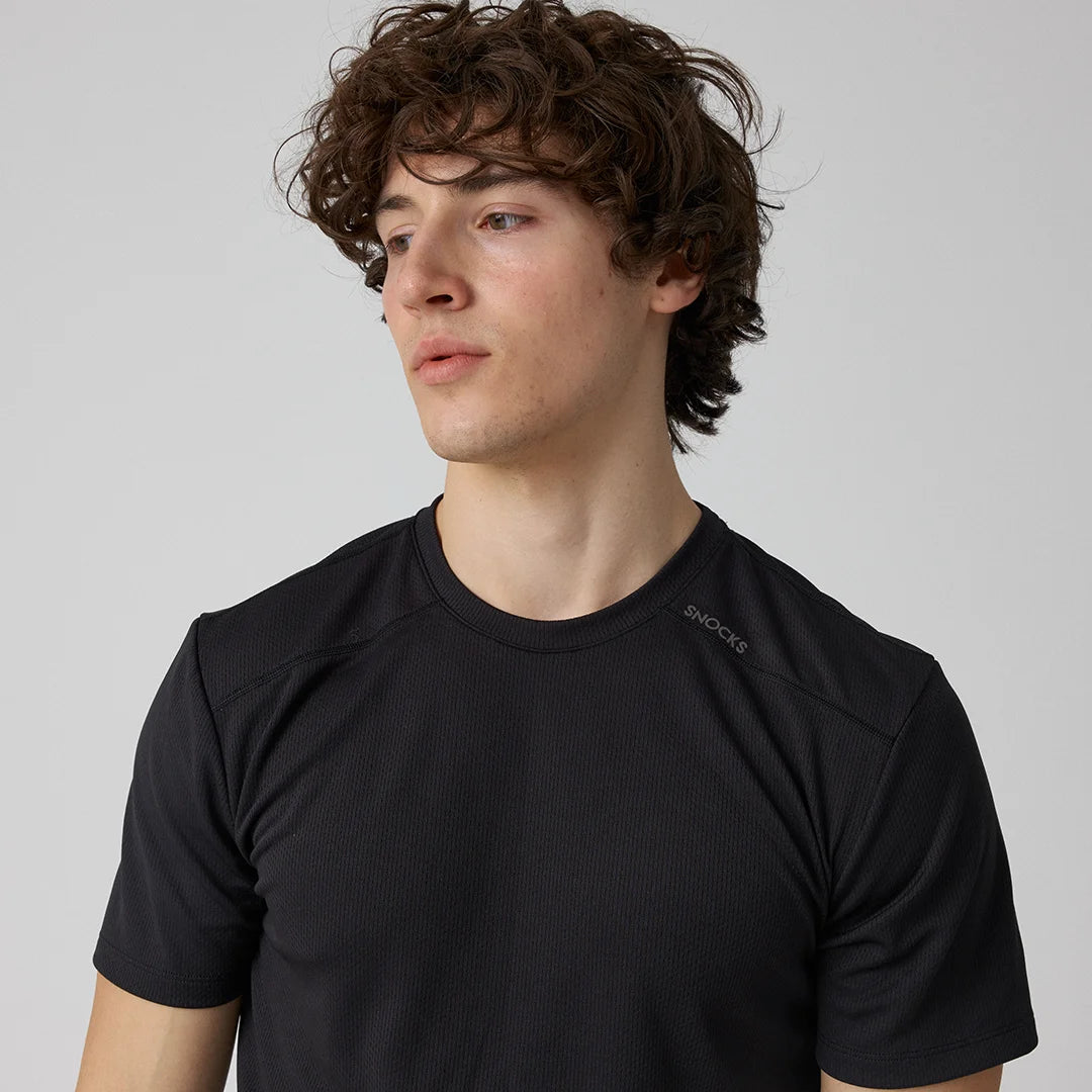 Trainingsshirt Mesh Herren | Schwarz – 3