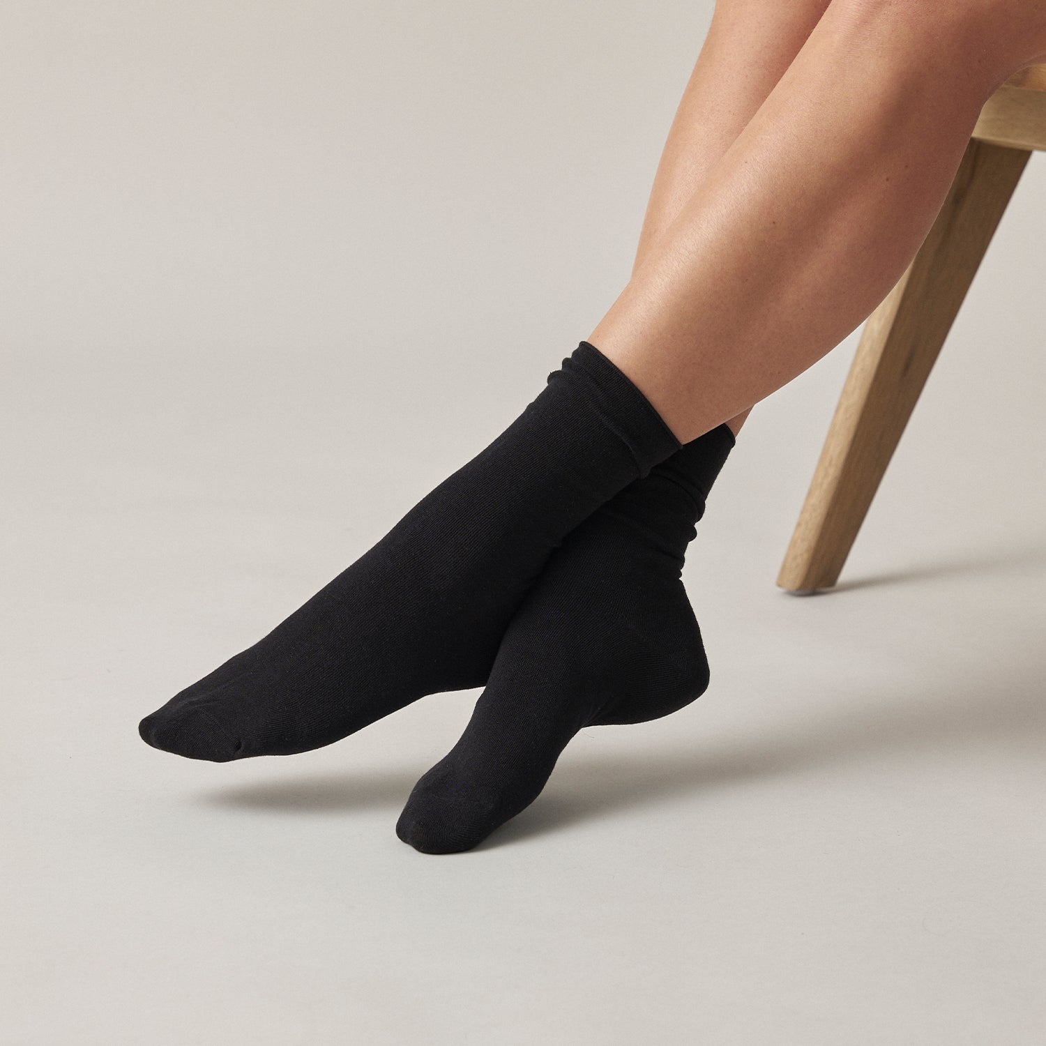 Klassische Damen Socken | Schwarz – 5
