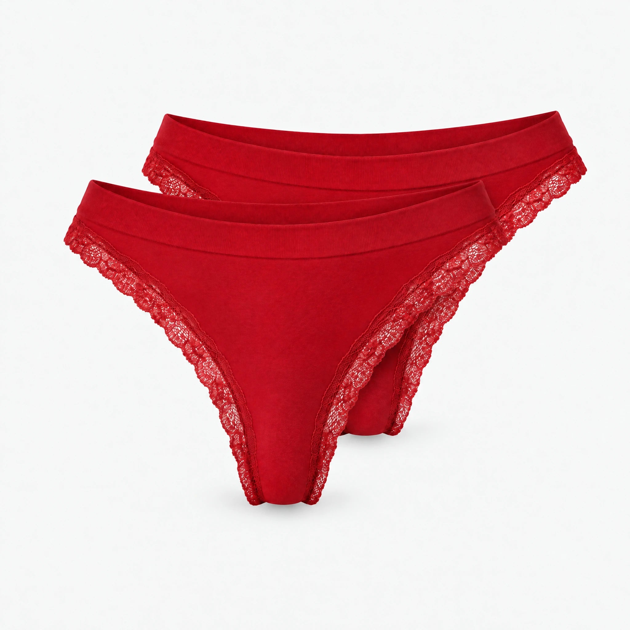 Seamless Strings mit Spitze | Classic Red – 13