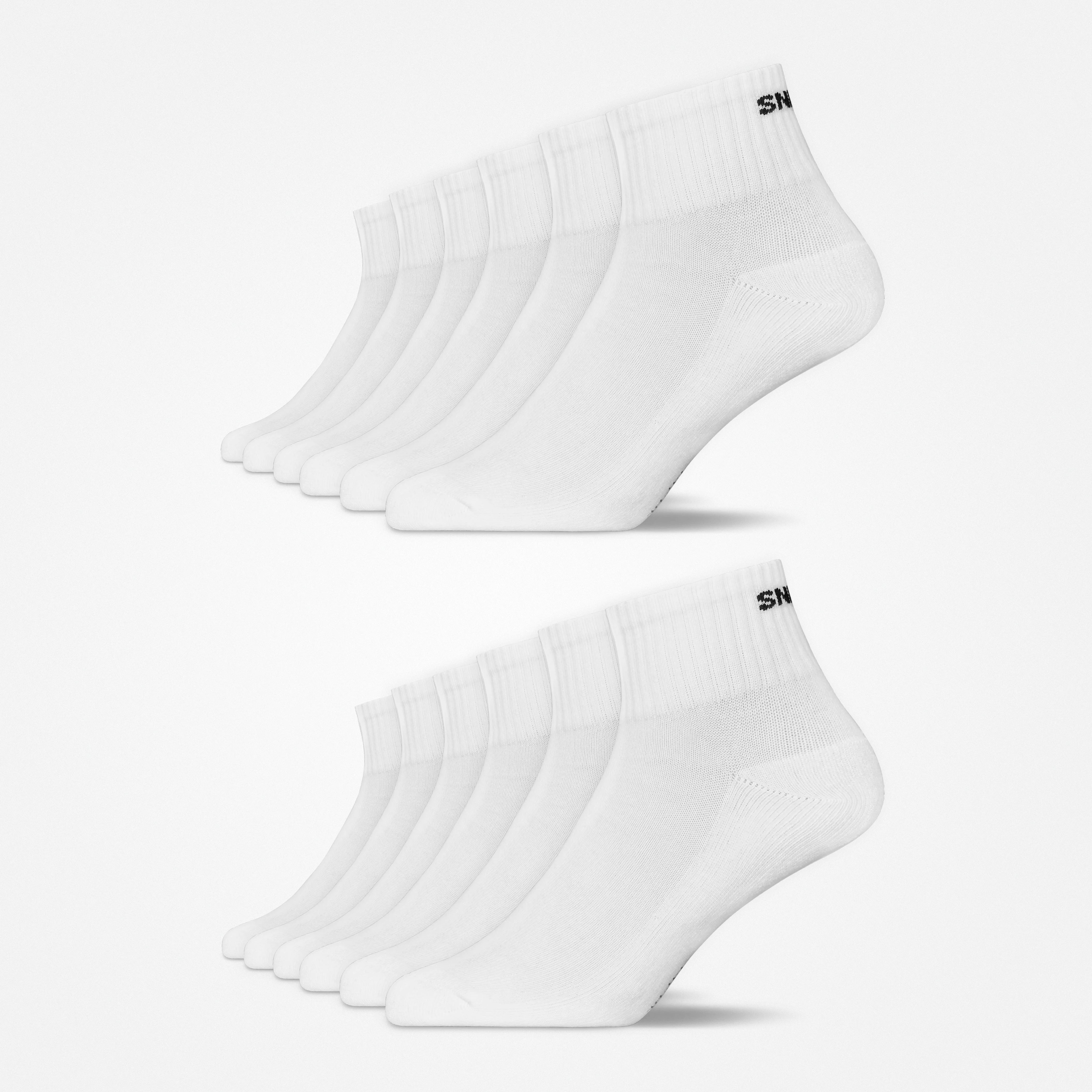 Retro Sneaker Socken | Weiß (SNOCKS) – 11