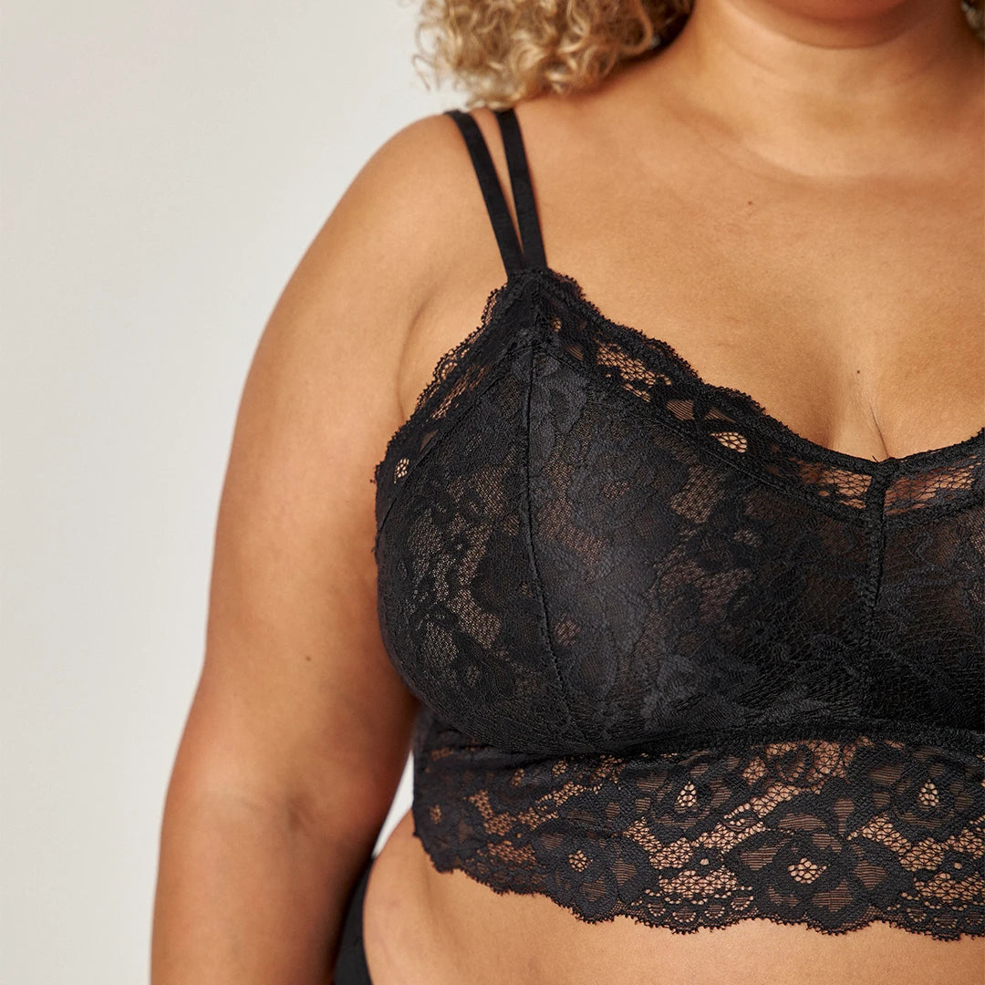 Spitzen-BH Plus Size | Schwarz – 2