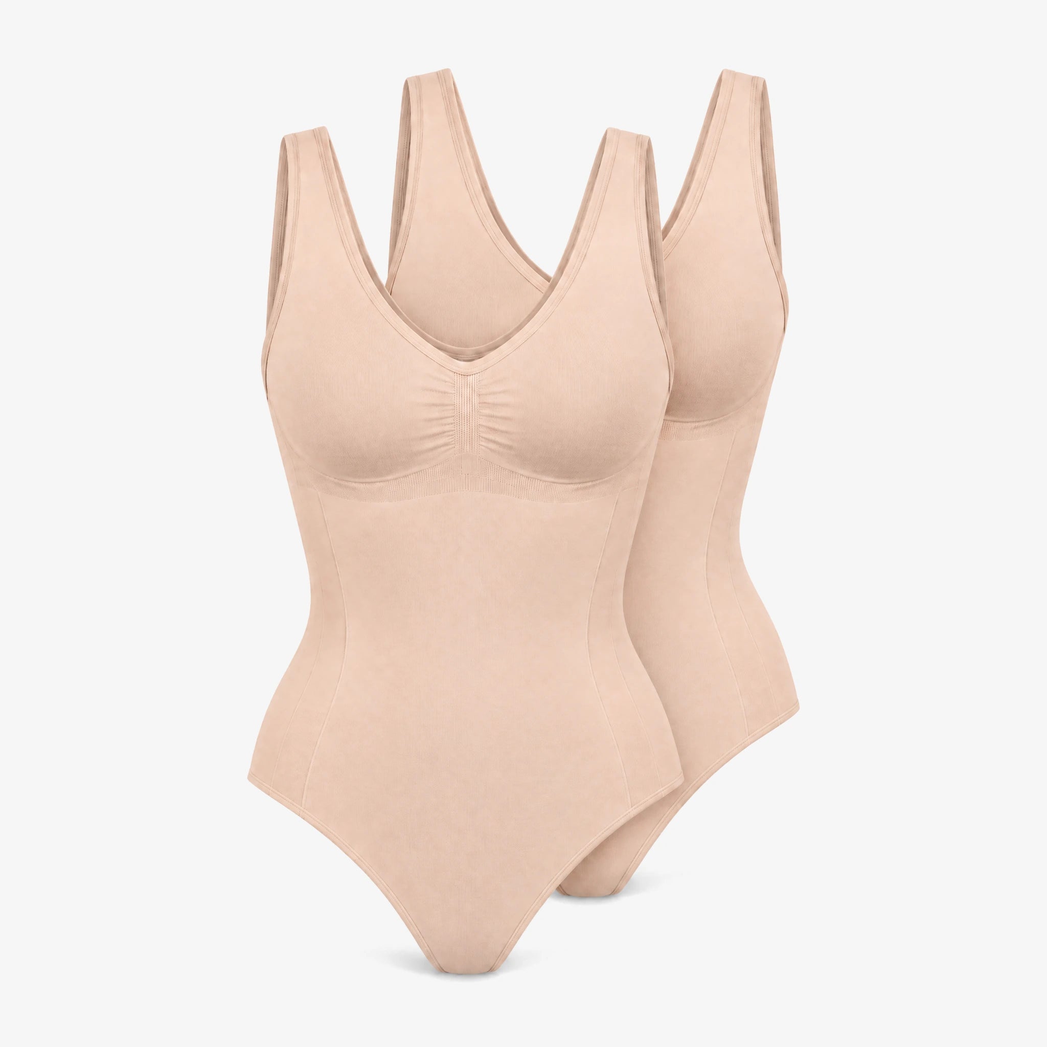 Stark formender Shaping Body mit Cups | Beige – 13