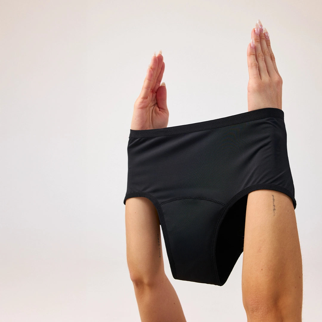 Perioden High Waist Slip STRONG | Schwarz – 5