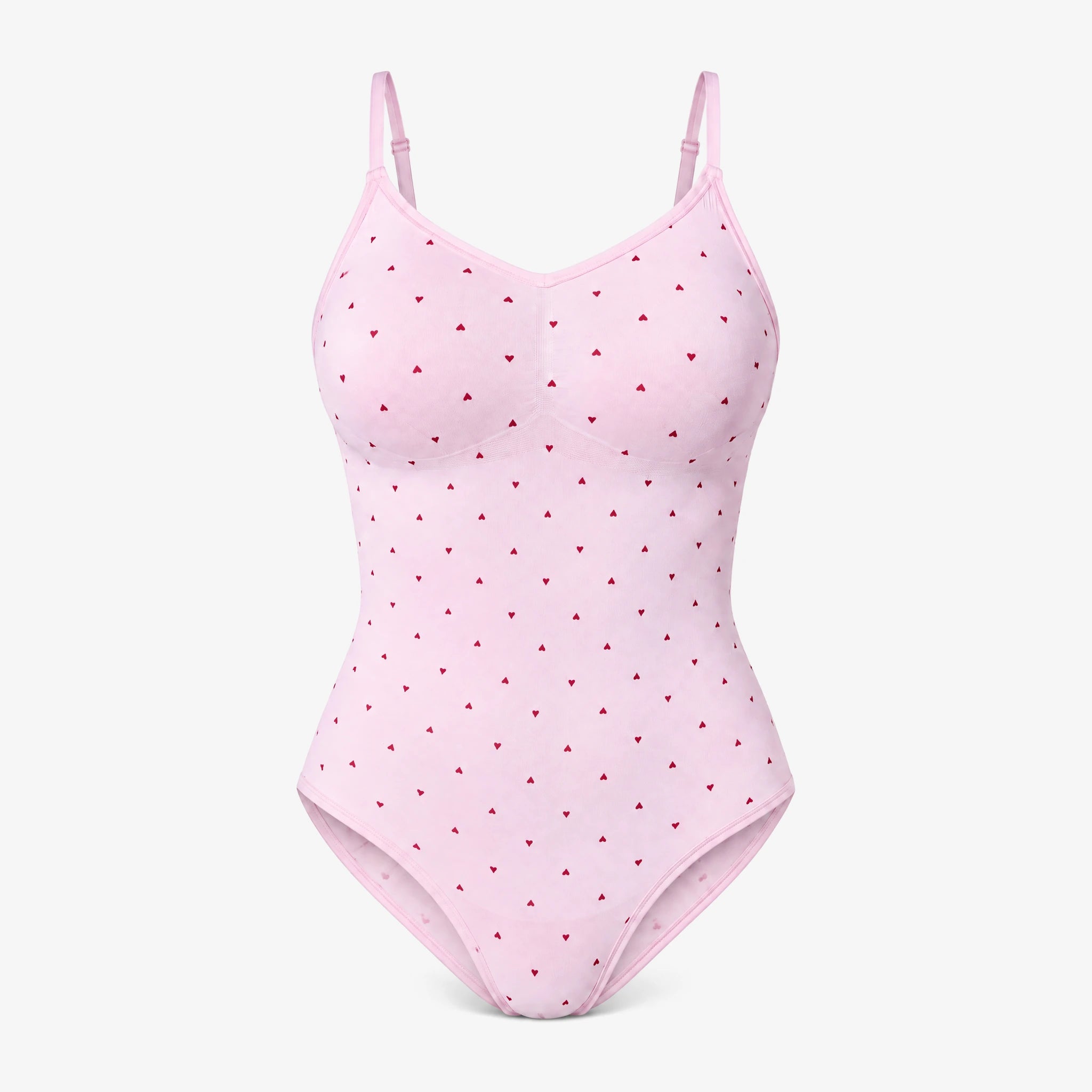 Shaping Body Slip Seamless | Rosa mit Herzchen