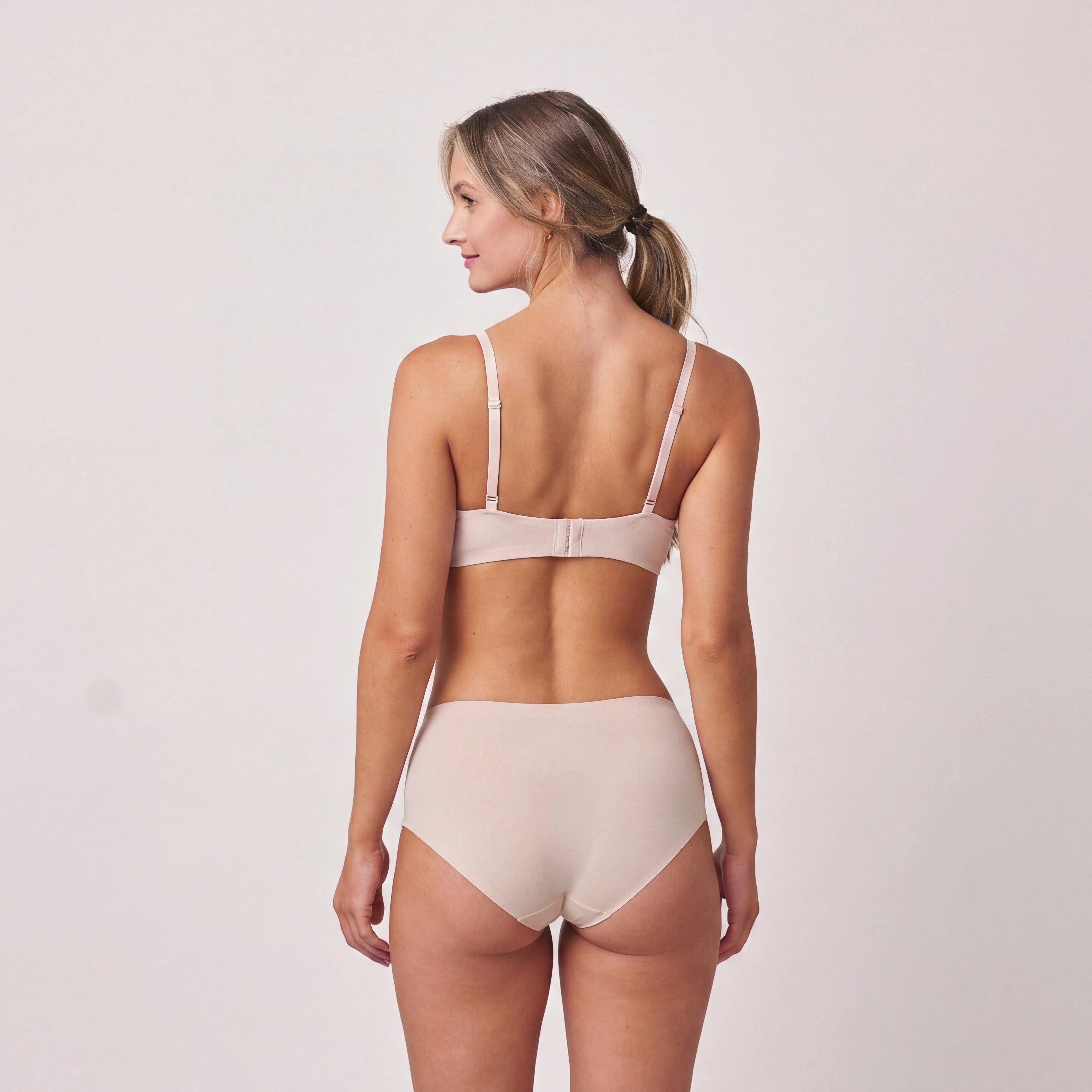 Microfiber High Waist Seamless Hipster | Beige – 10
