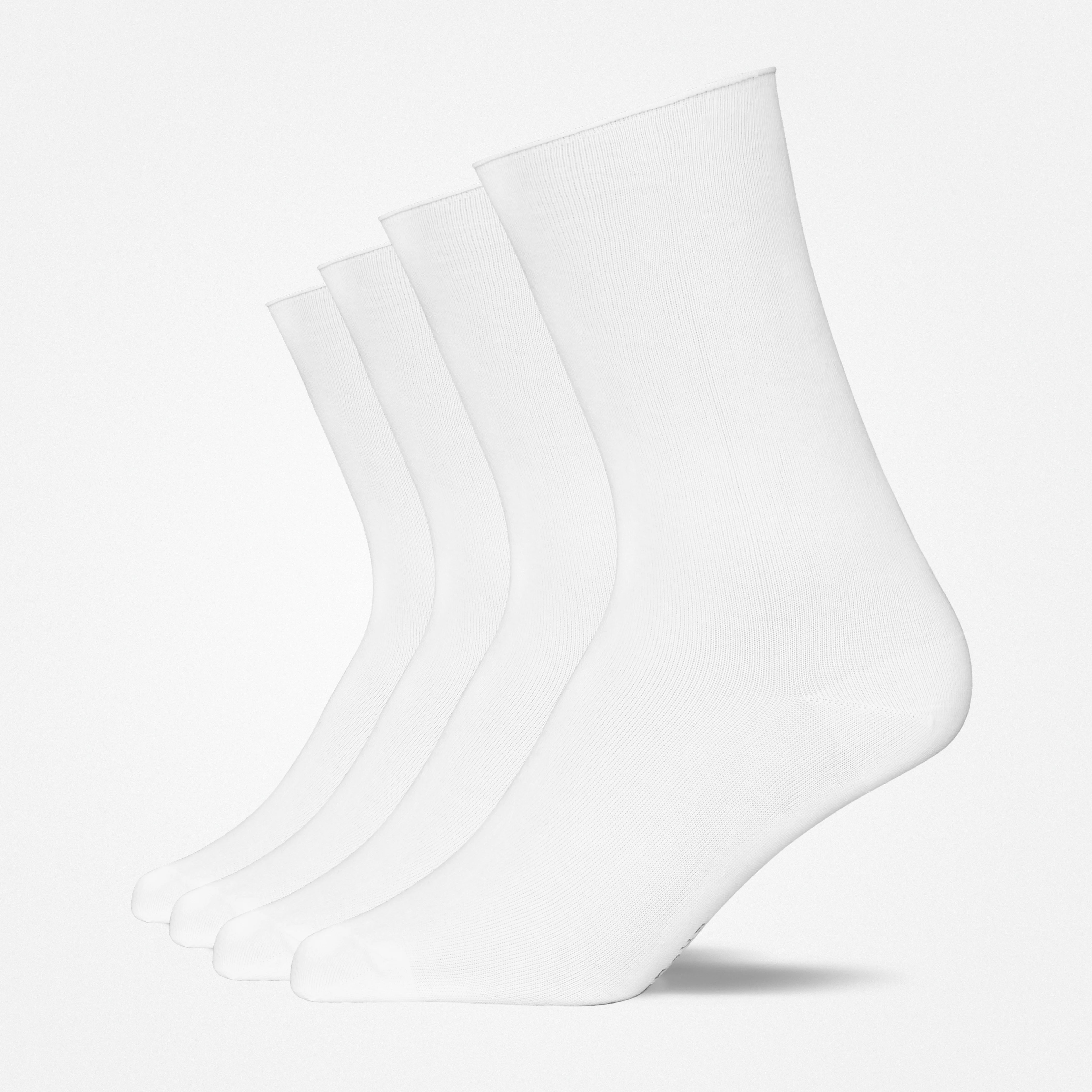 Klassische Damen Socken | Weiß – 12