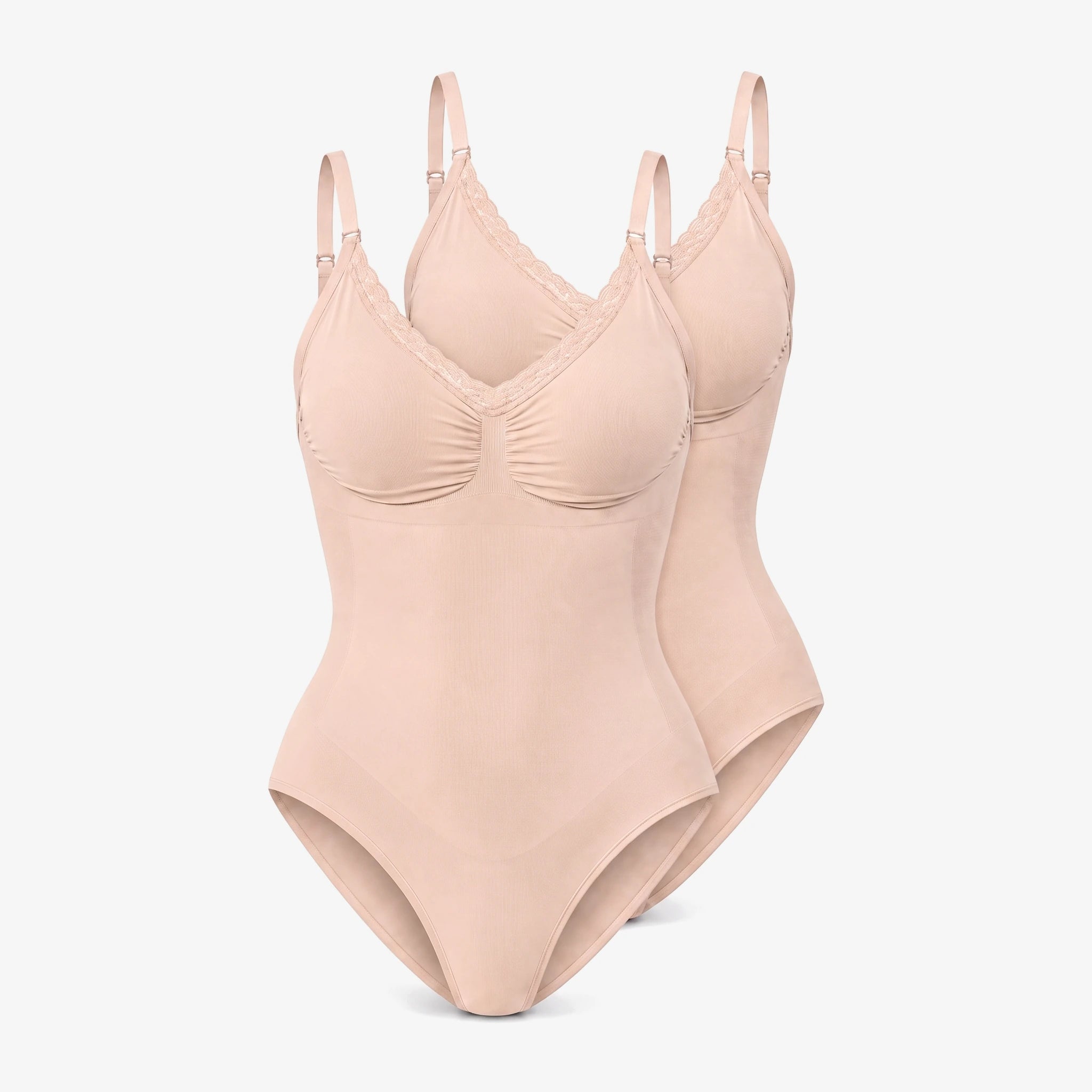 Shaping Body mit Spitze | Beige – 13