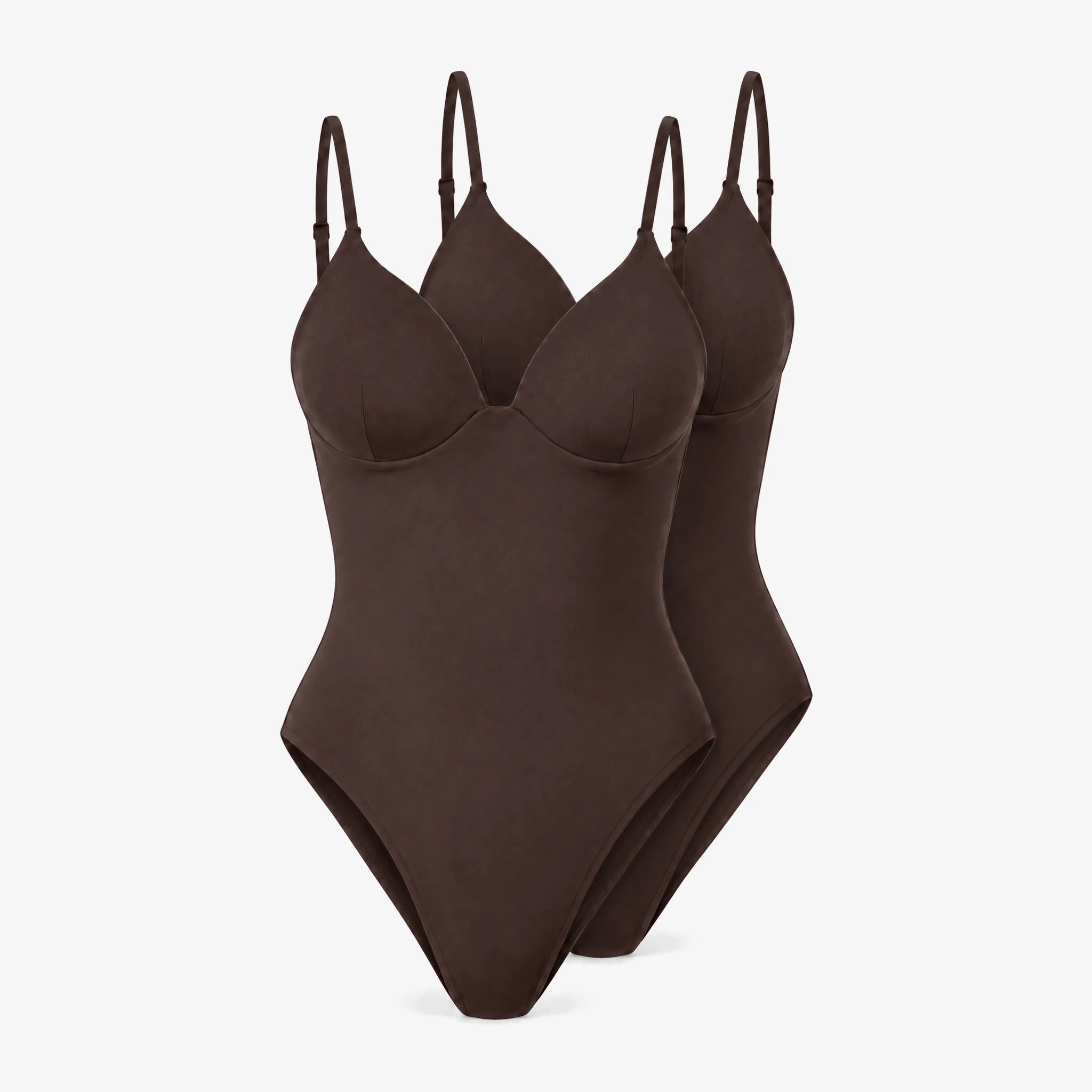 Microfiber Body mit integriertem BH | Coffee Bean – 13